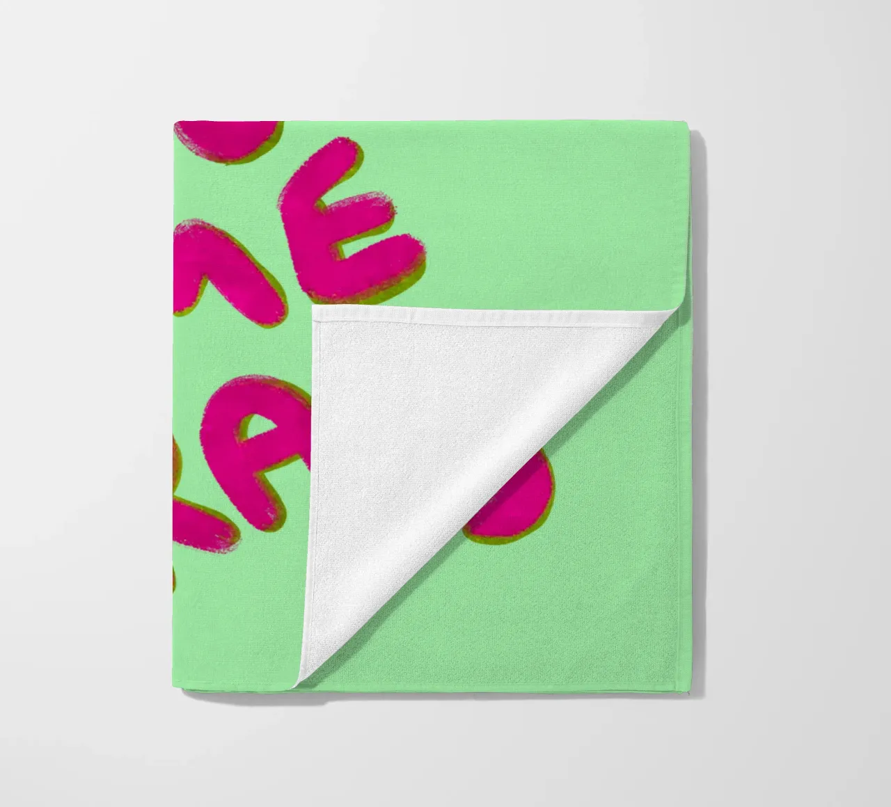 Go outside, touch some grass - handlettering telo mare da Illustration Raissa Oltmanns