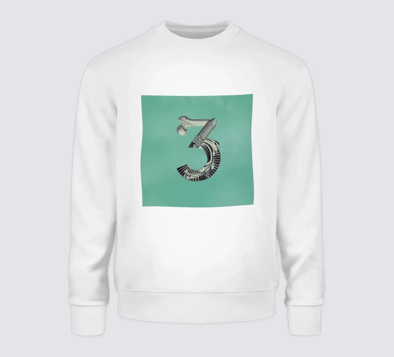 Steampunk Alphabet Number 3 felpa da Birgit Palma