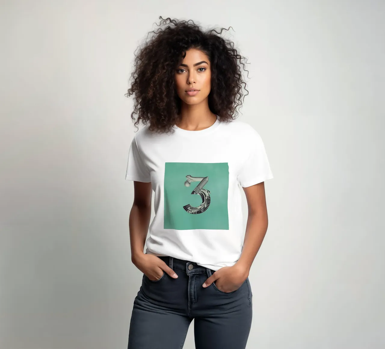 Steampunk Alphabet Number 3 camiseta de Birgit Palma