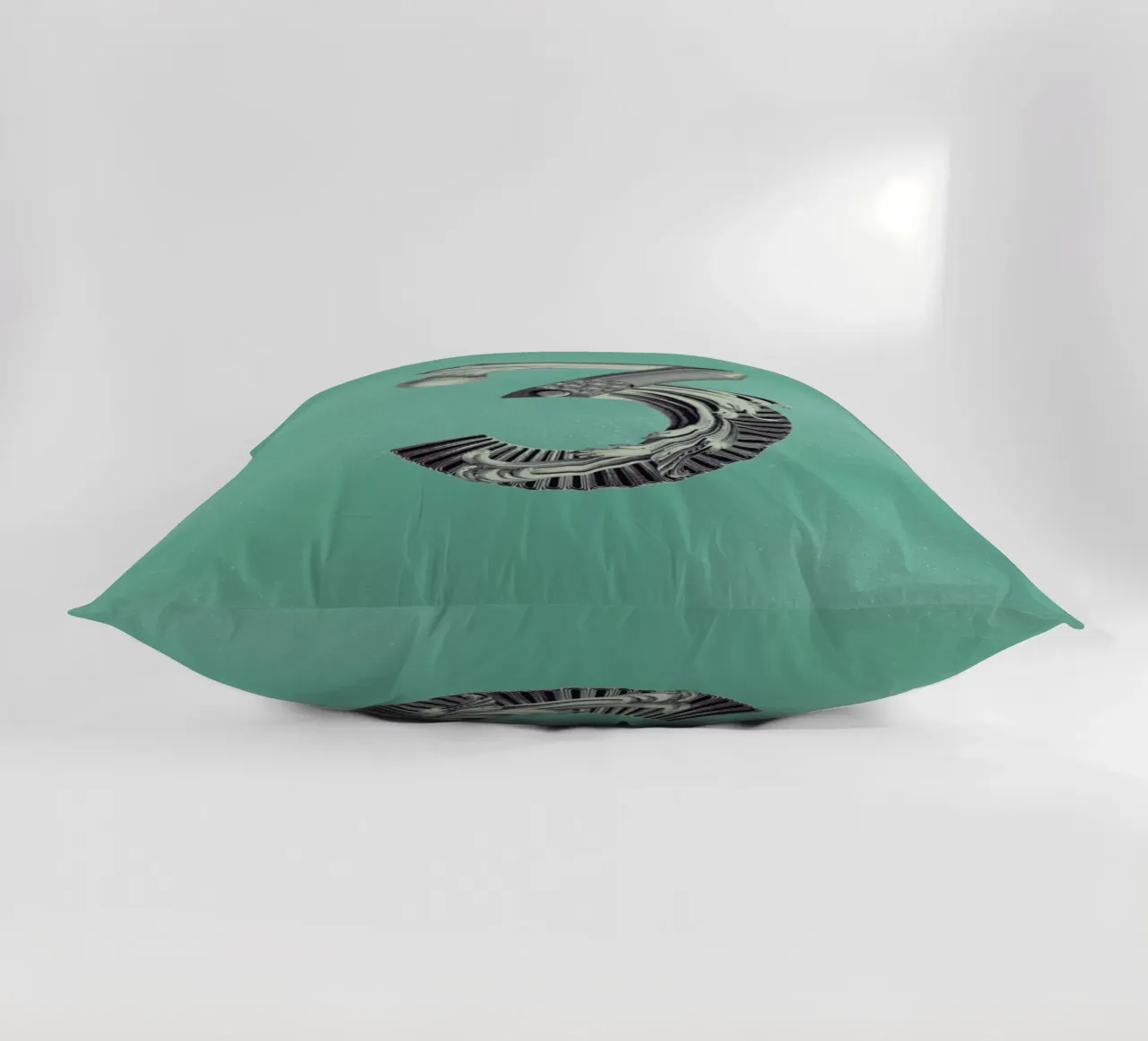 Steampunk Alphabet Number 3 cuscino da Birgit Palma