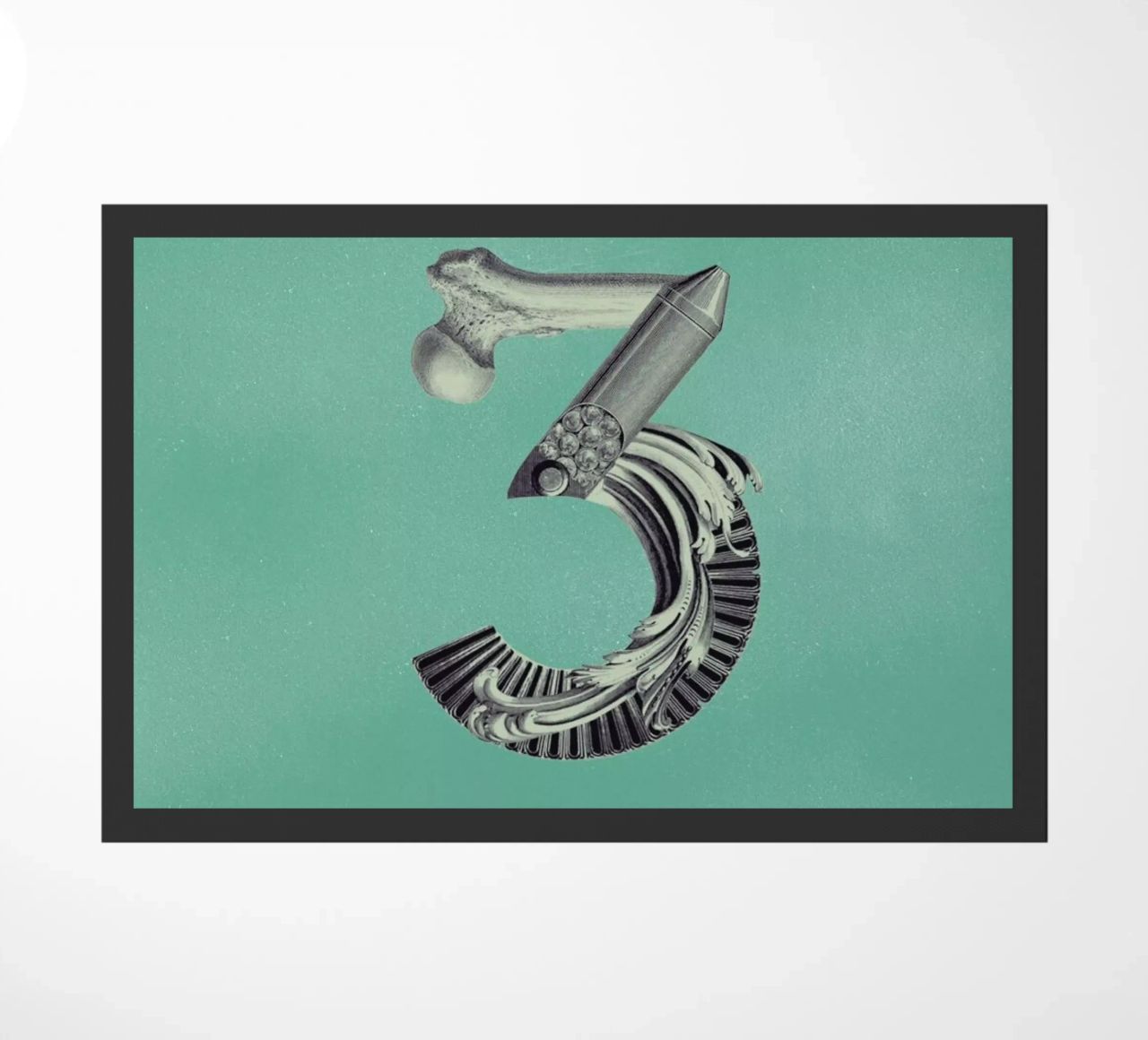 Steampunk Alphabet Number 3 zerbino da Birgit Palma