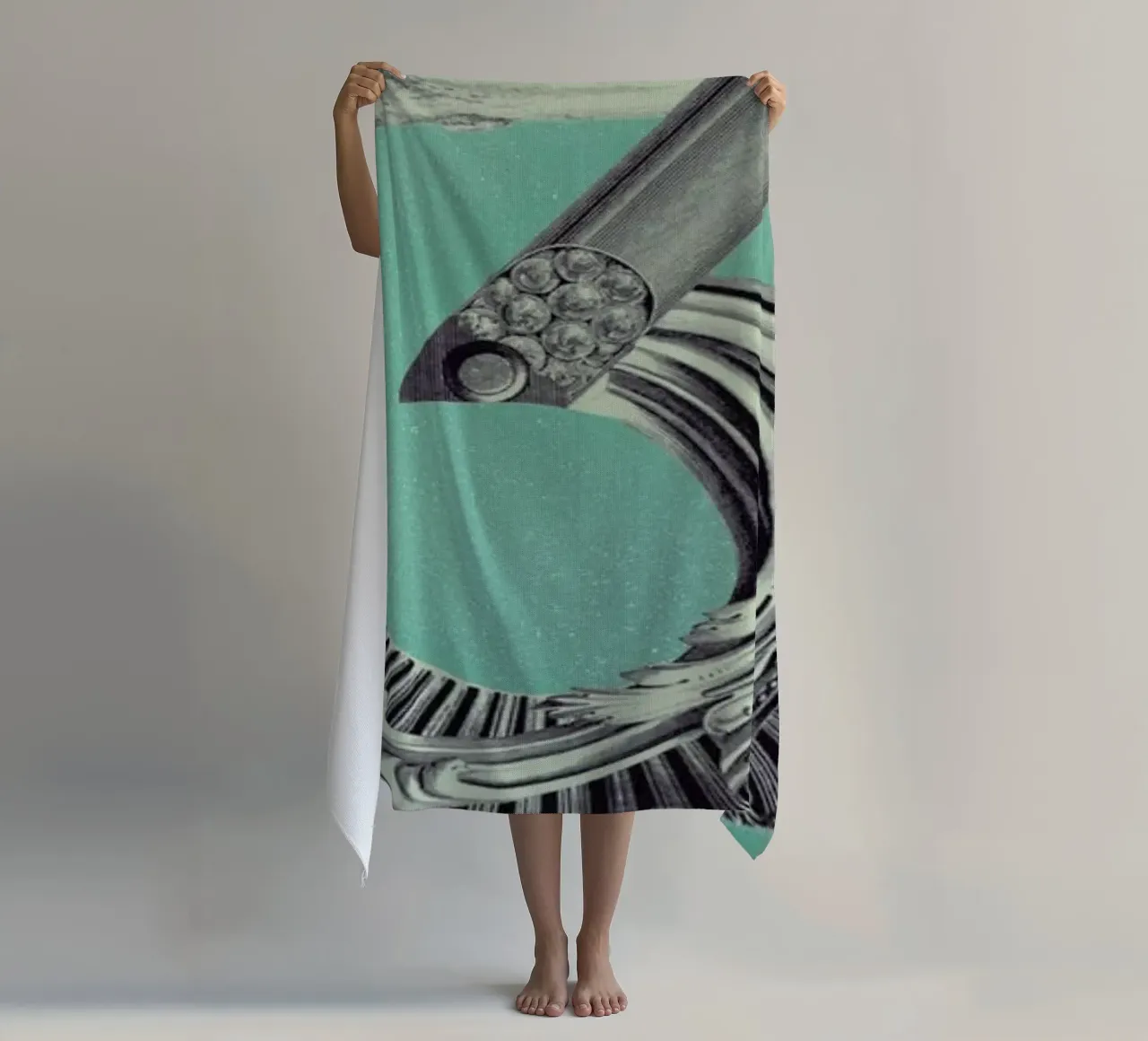 Steampunk Alphabet Number 3 telo mare da Birgit Palma