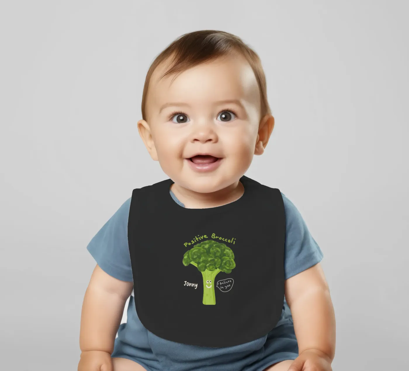 Positive Broccoli bavaglino da Illustration Raissa Oltmanns