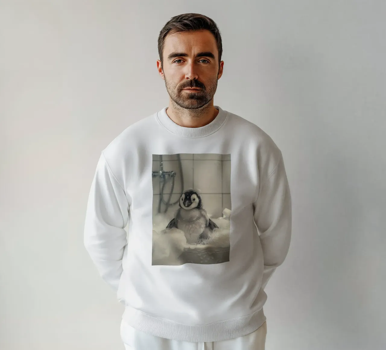 Penguin and soap bubbles felpa da LisaArtes