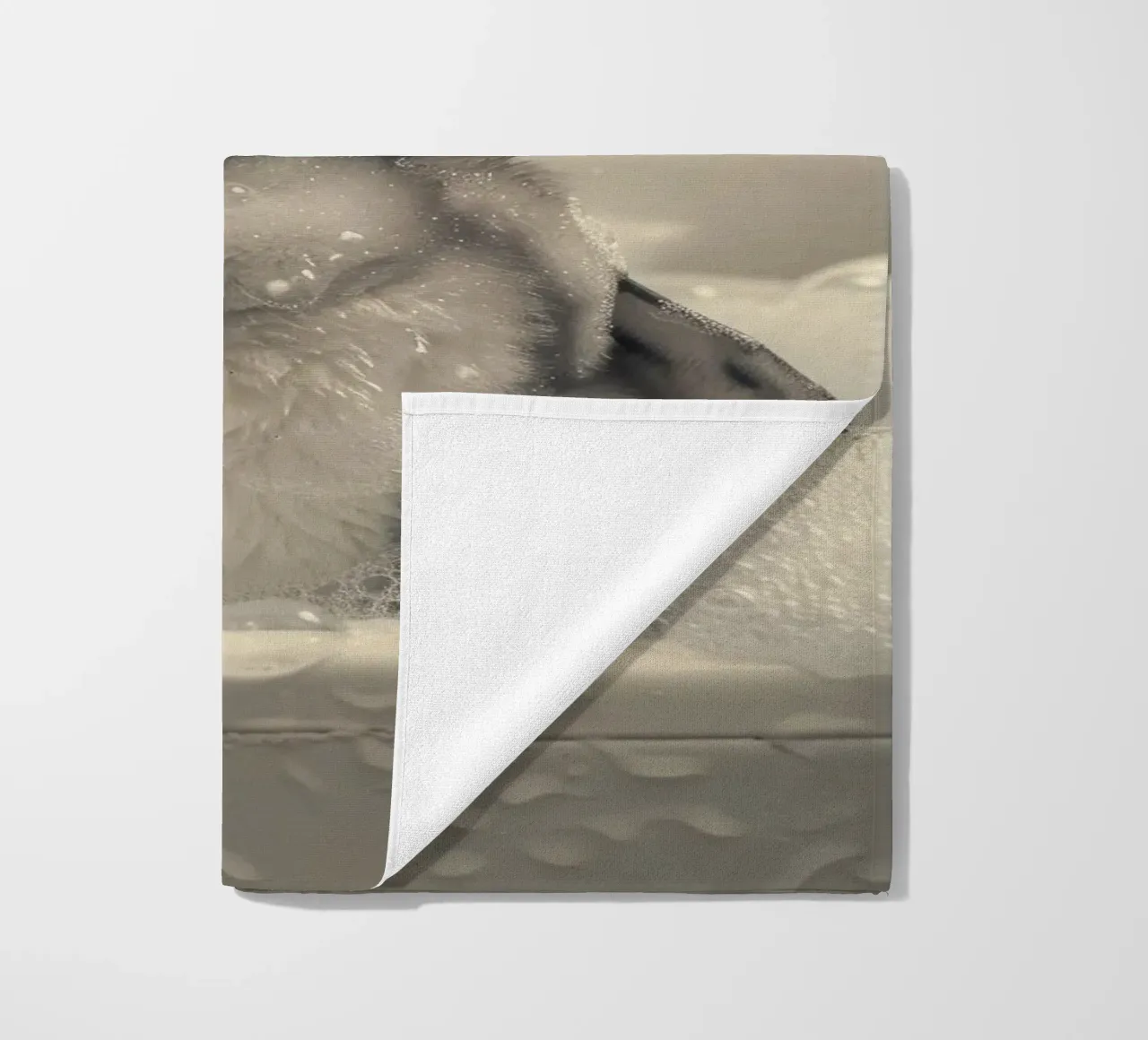 Penguin and soap bubbles telo mare da LisaArtes