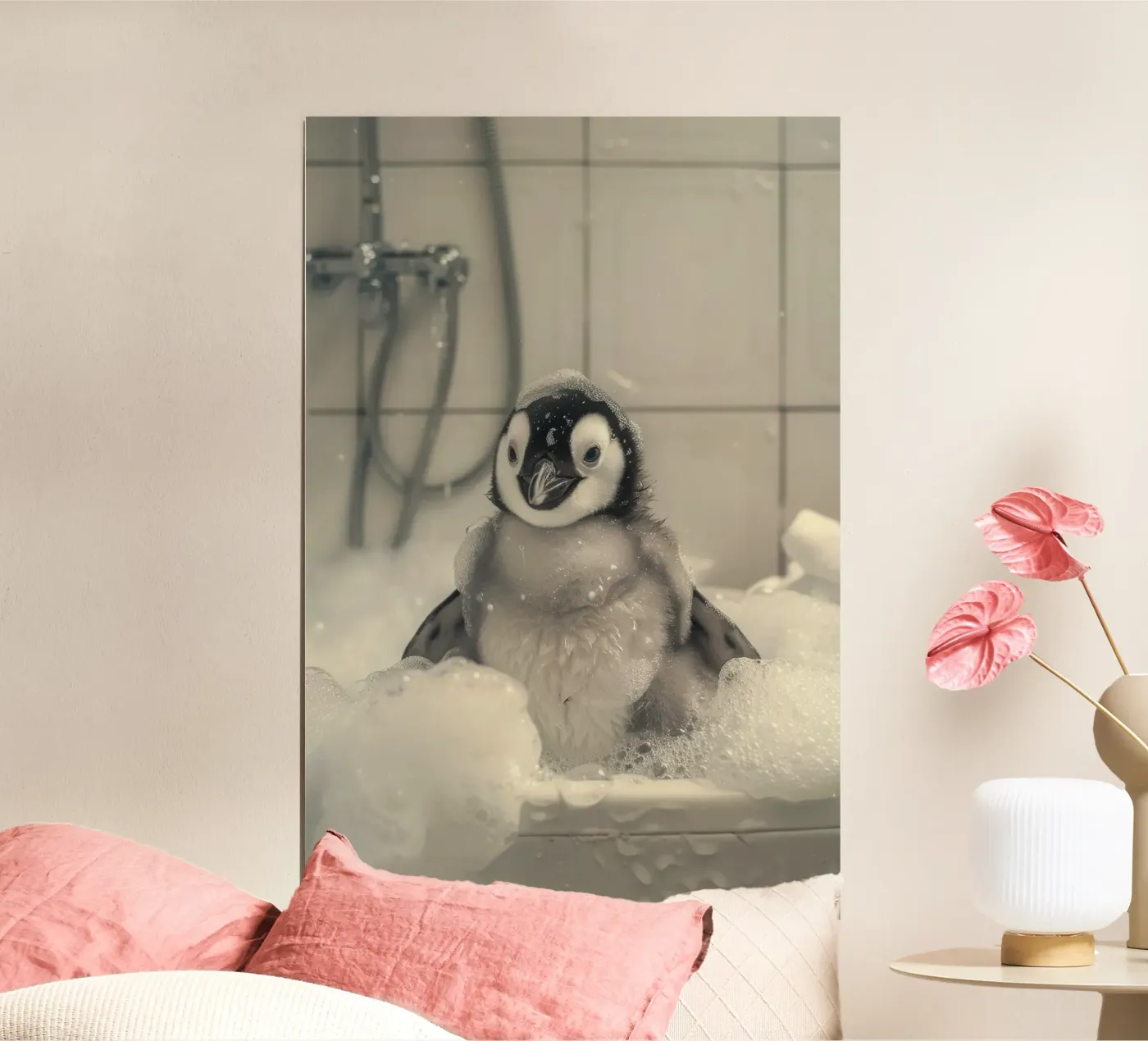 Penguin and soap bubbles poster da LisaArtes