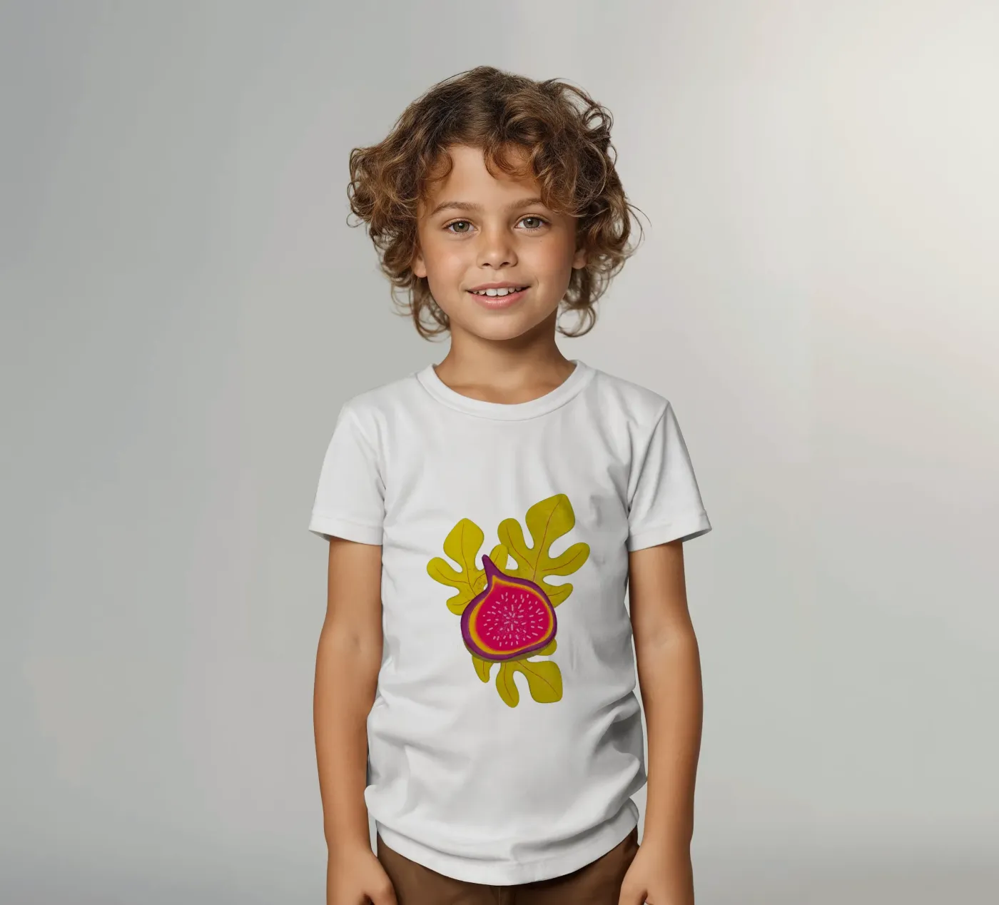 eenvoudige vijg kinder t-shirt van Illustration Raissa Oltmanns