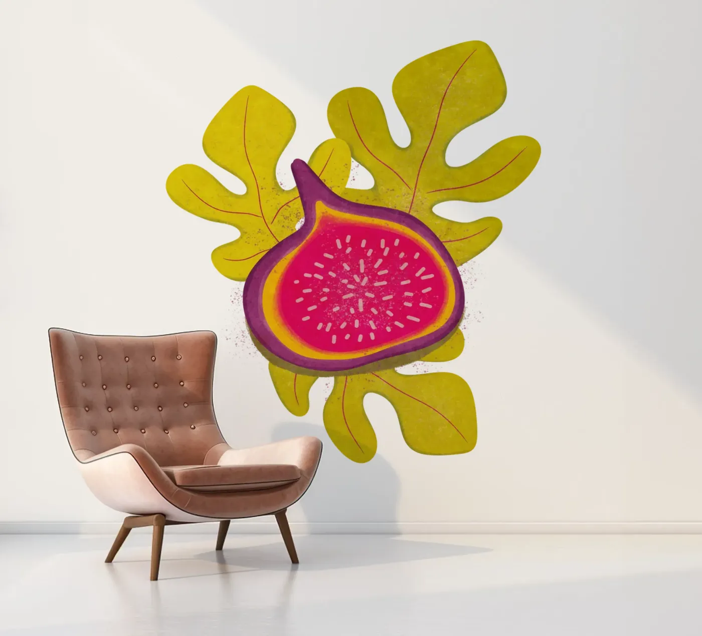 eenvoudige vijg fotobehang van Illustration Raissa Oltmanns