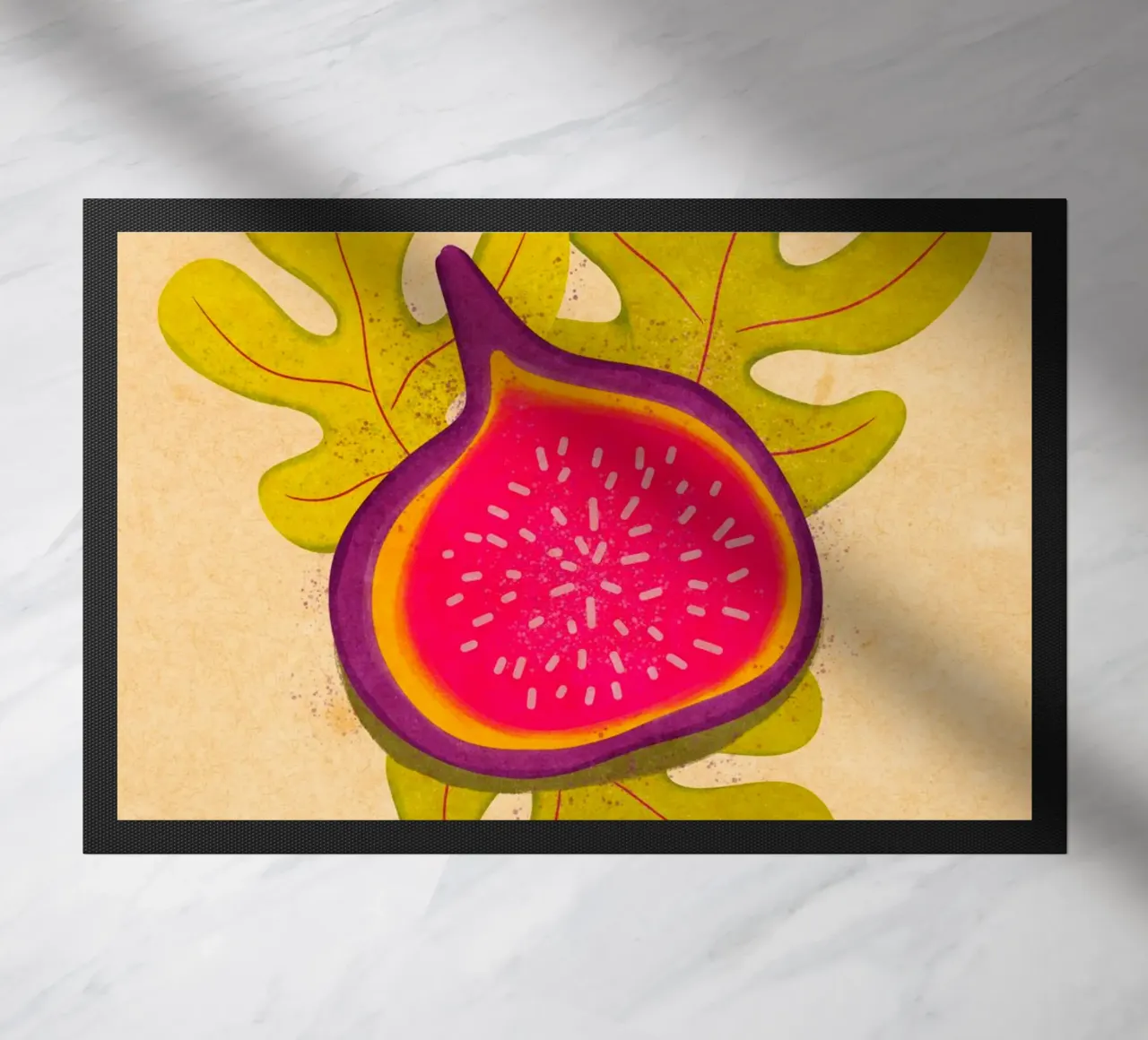 simple Fig doormat by Illustration Raissa Oltmanns
