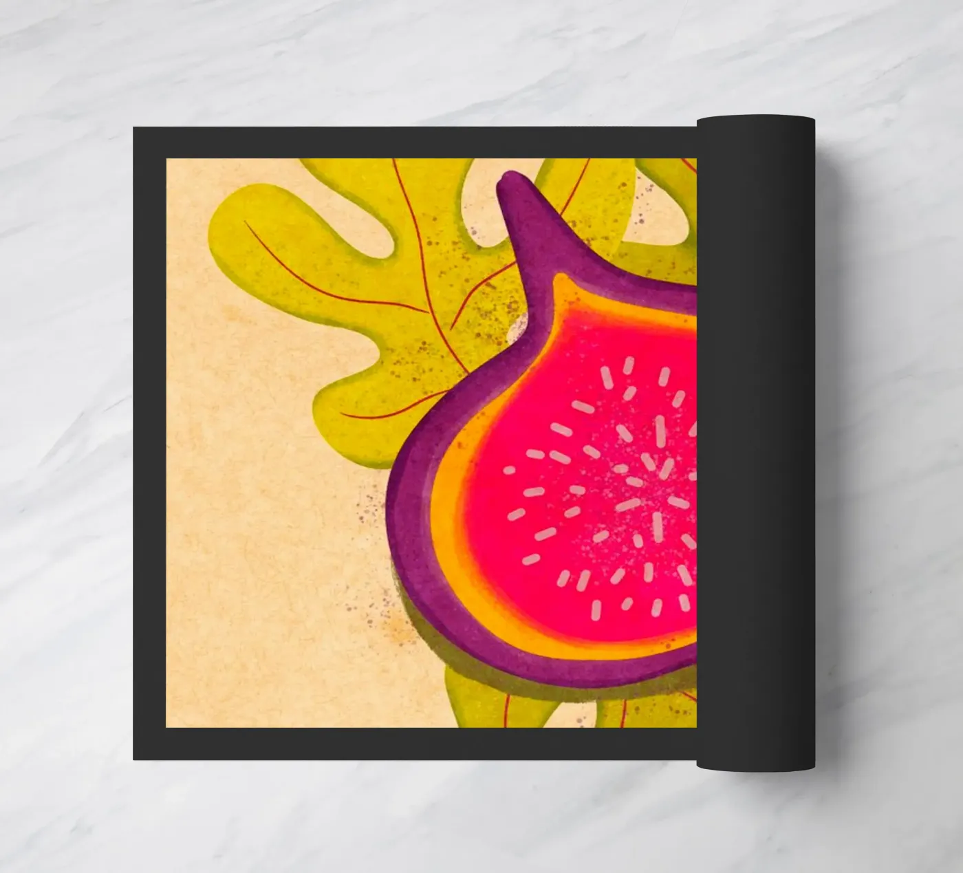 einfache Feige Fußmatte von Illustration Raissa Oltmanns