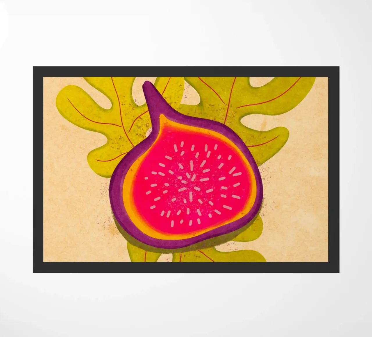 simple Fig doormat by Illustration Raissa Oltmanns
