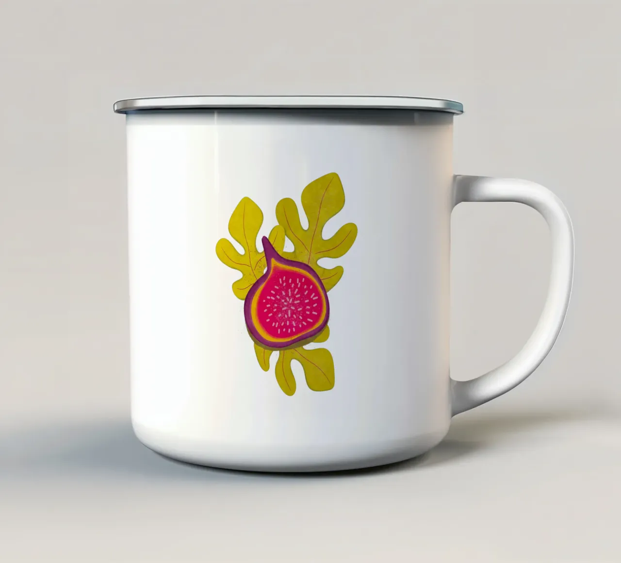 semplice Fig tazza in smalto da Illustration Raissa Oltmanns