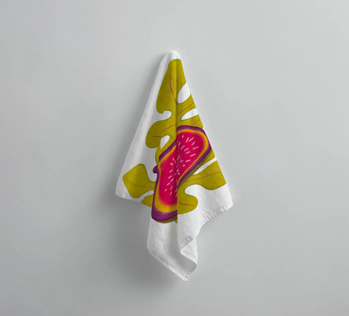 eenvoudige vijg badhanddoek van Illustration Raissa Oltmanns