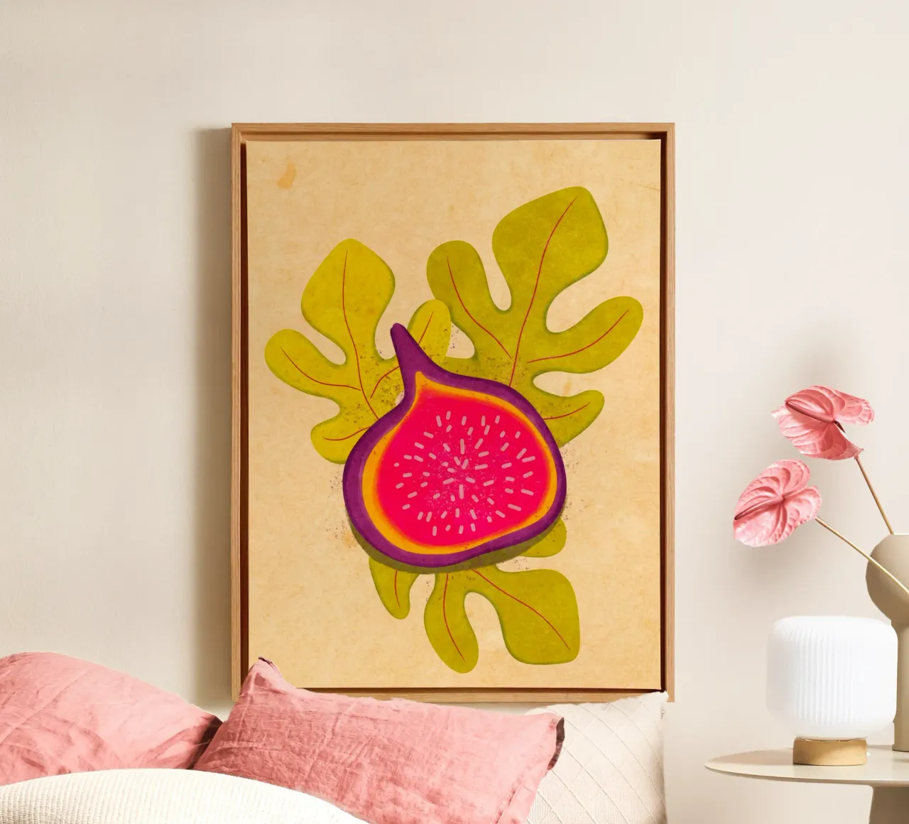 semplice Fig tela con Cornice a cassetta da Illustration Raissa Oltmanns