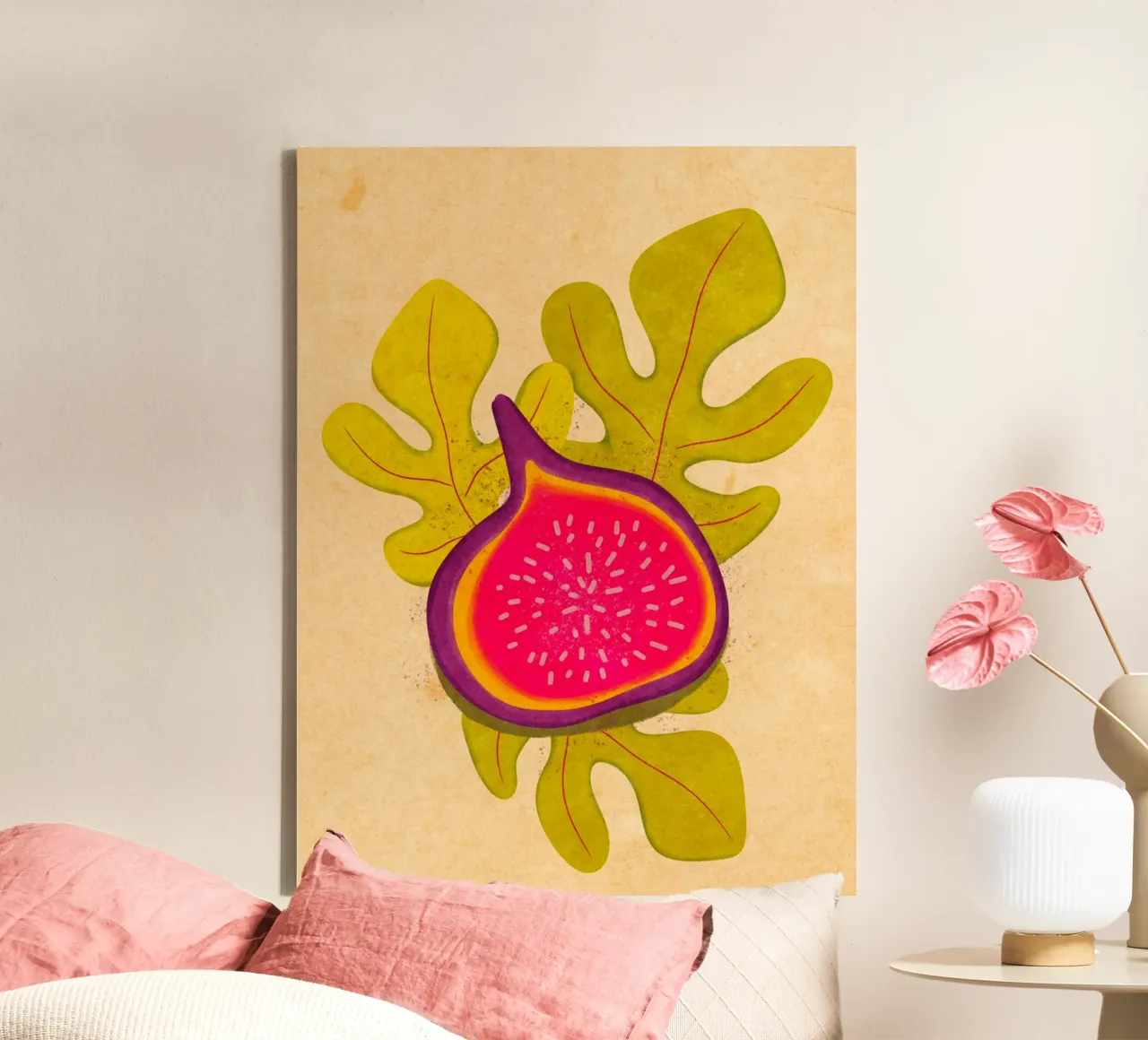semplice Fig tela con Cornice a cassetta da Illustration Raissa Oltmanns