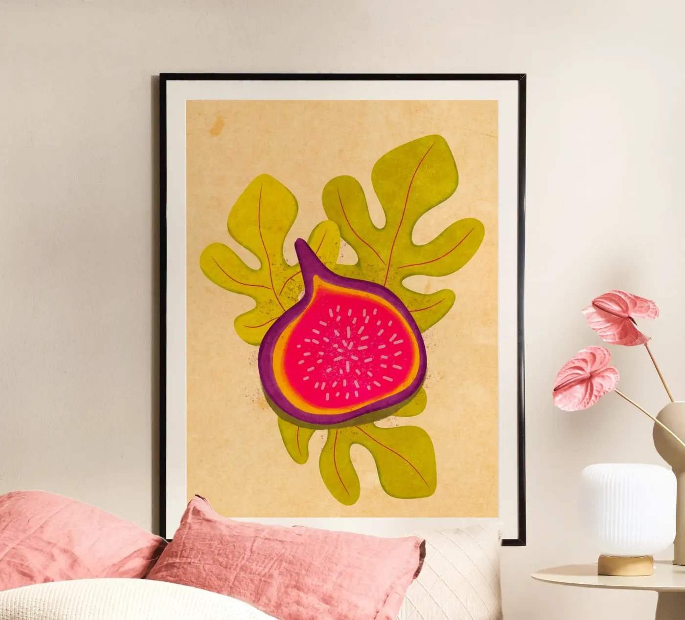 einfache Feige Poster von Illustration Raissa Oltmanns