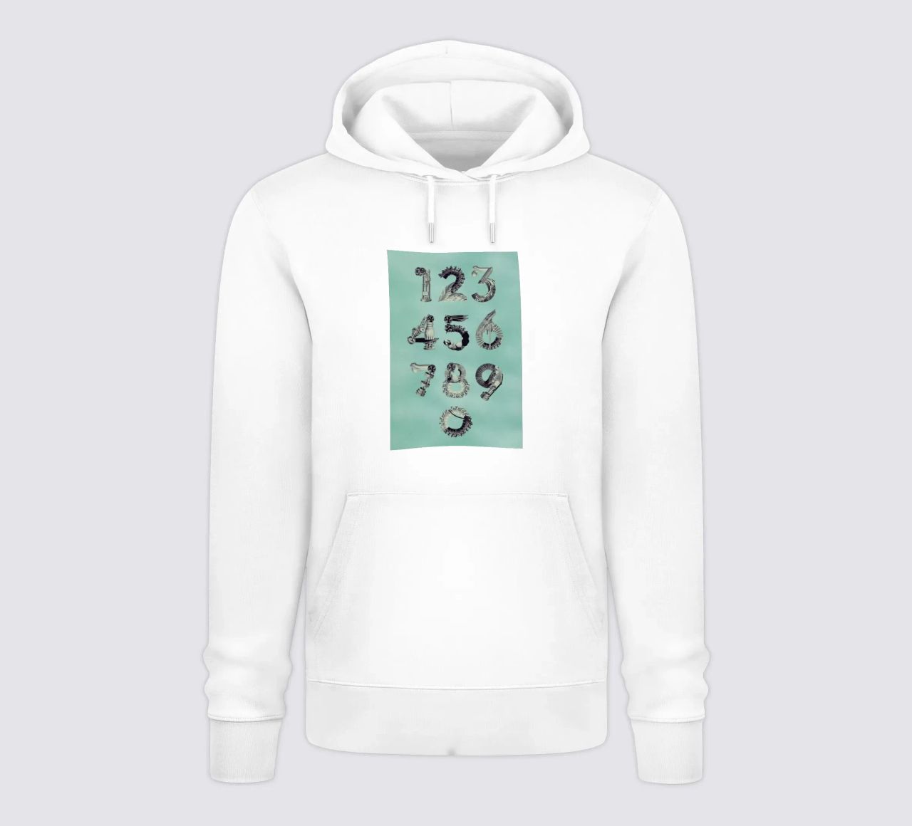 Steampunk Numbers 0-9 felpa con cappuccio da Birgit Palma