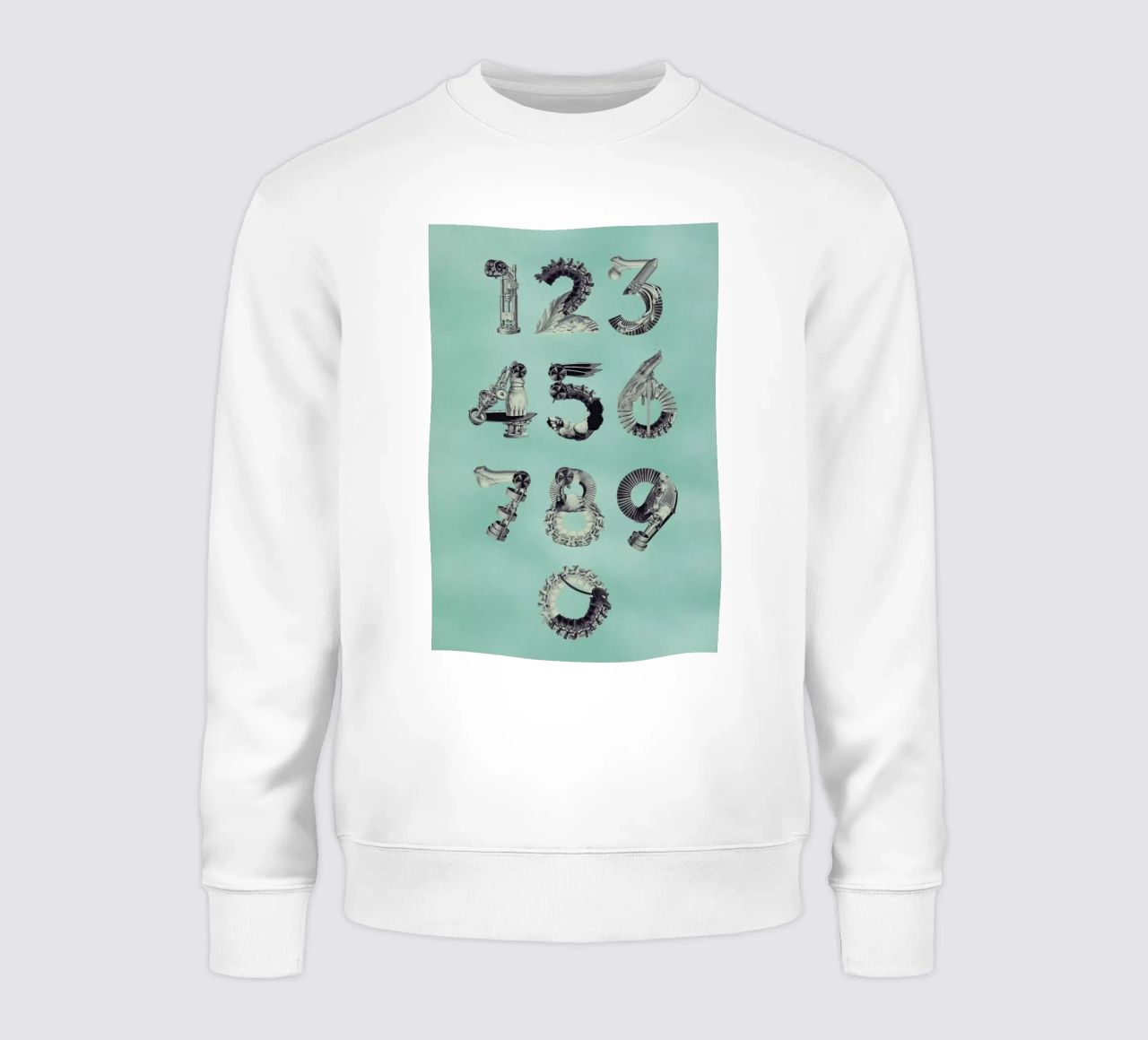 Steampunk Numbers 0-9 felpa da Birgit Palma