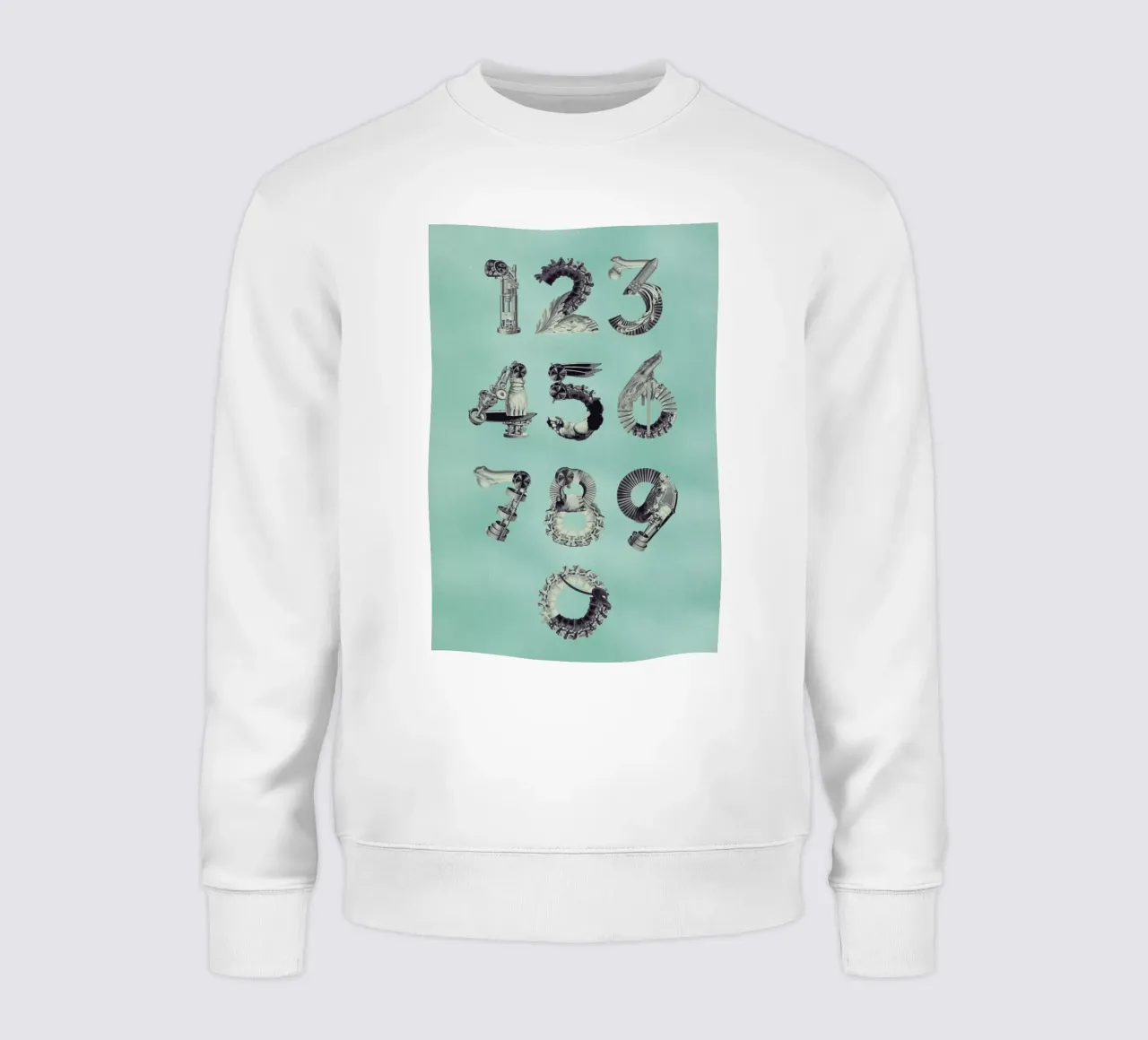 Steampunk Numbers 0-9 felpa da Birgit Palma