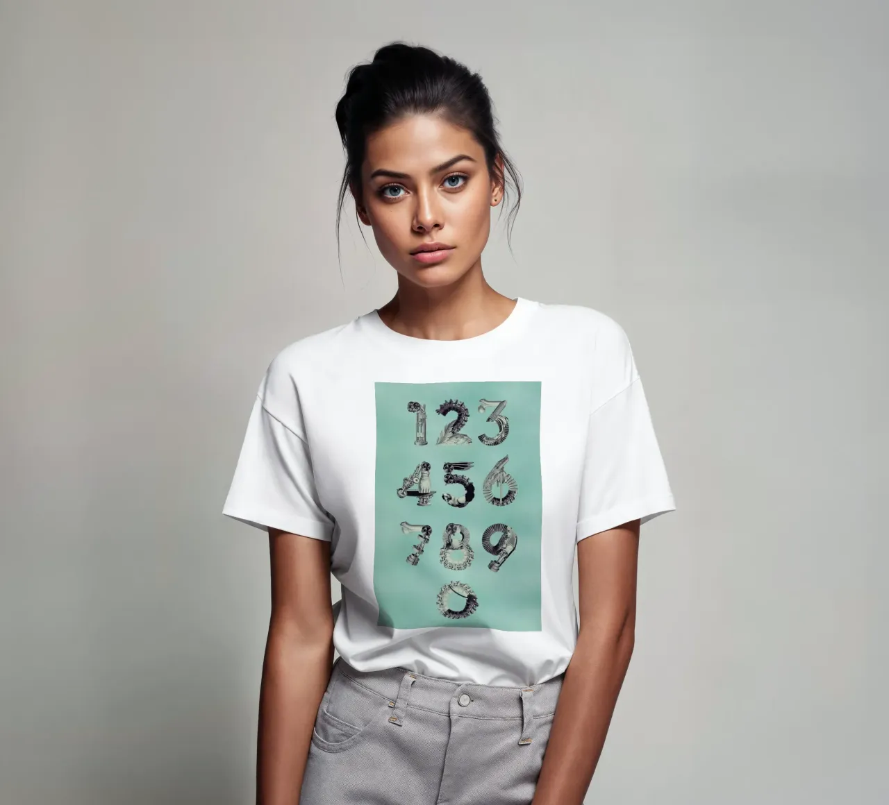 Steampunk Numbers 0-9 t-shirt da Birgit Palma