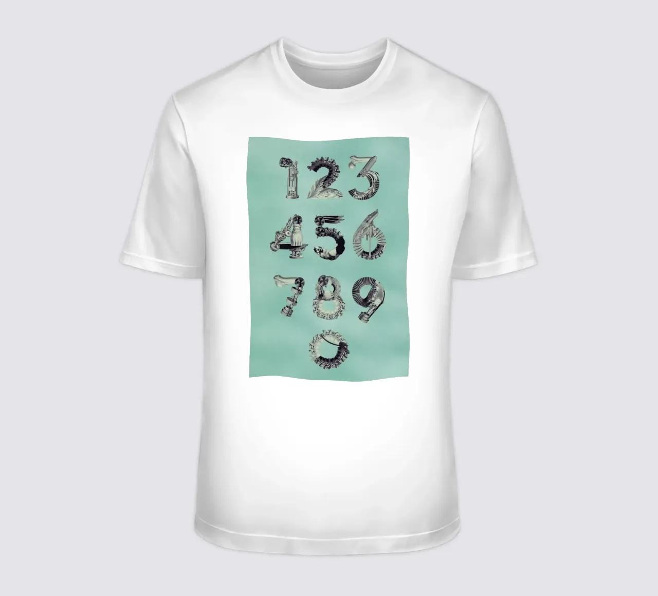 Steampunk Numbers 0-9 t-shirt da Birgit Palma