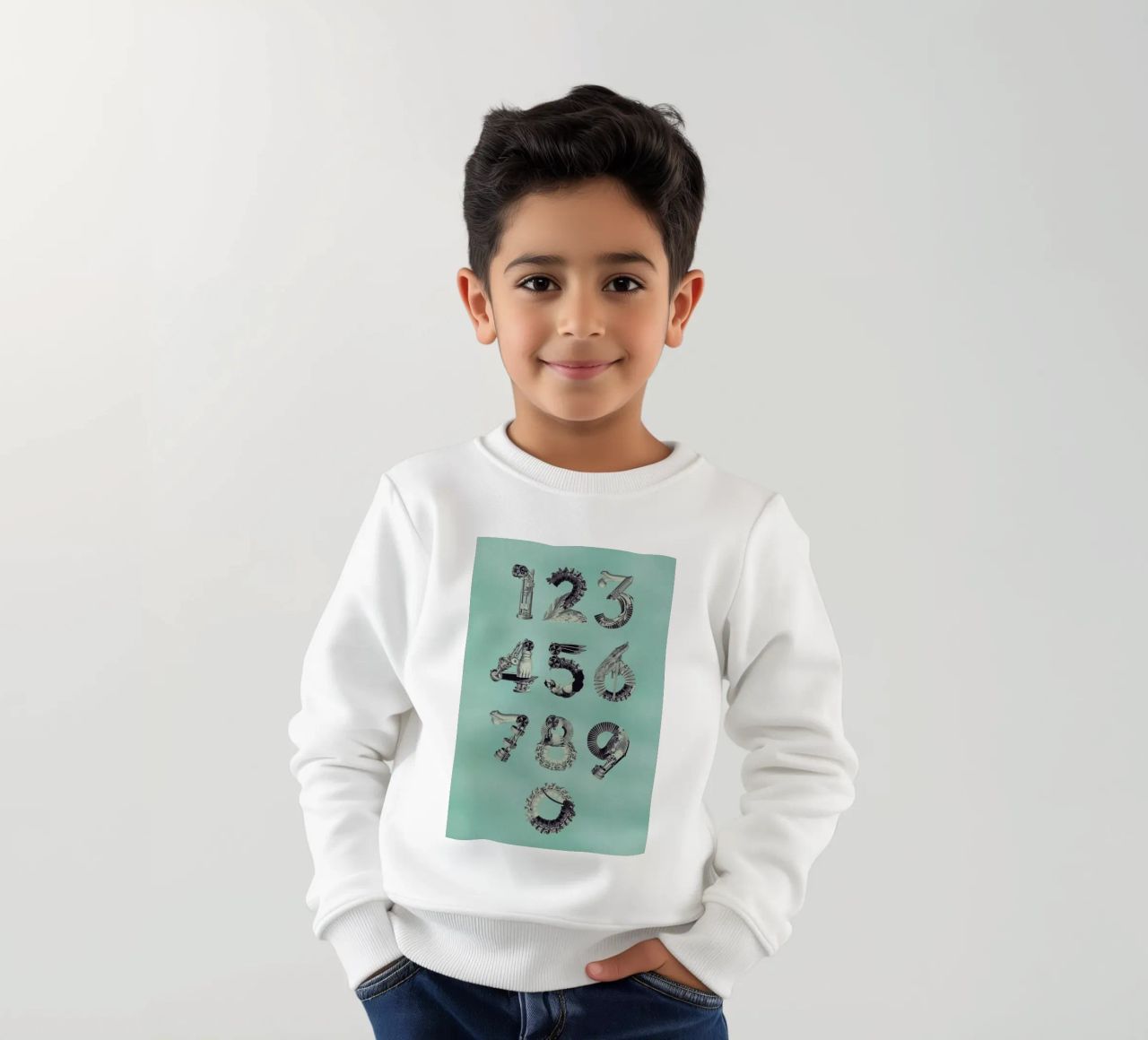 Steampunk Numbers 0-9 felpa bambino da Birgit Palma