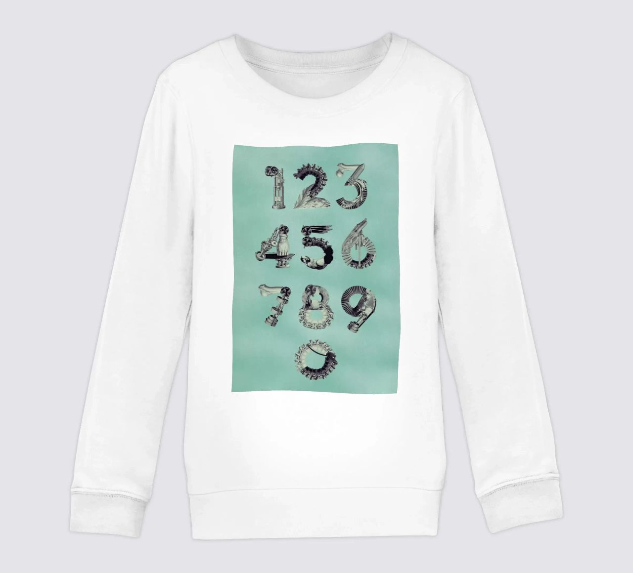 Steampunk Numbers 0-9 felpa bambino da Birgit Palma