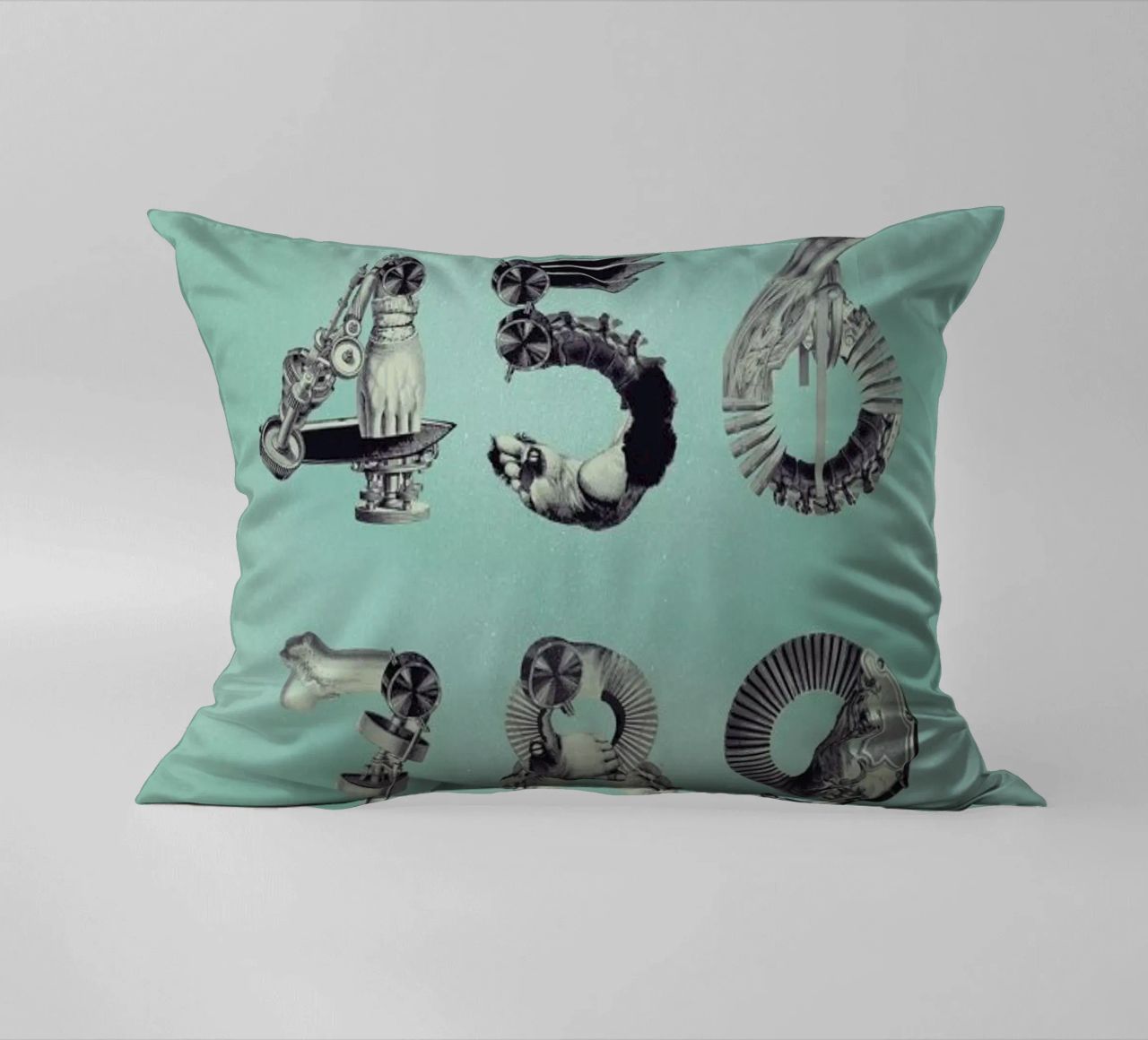 Steampunk Numbers 0-9 cuscino da Birgit Palma