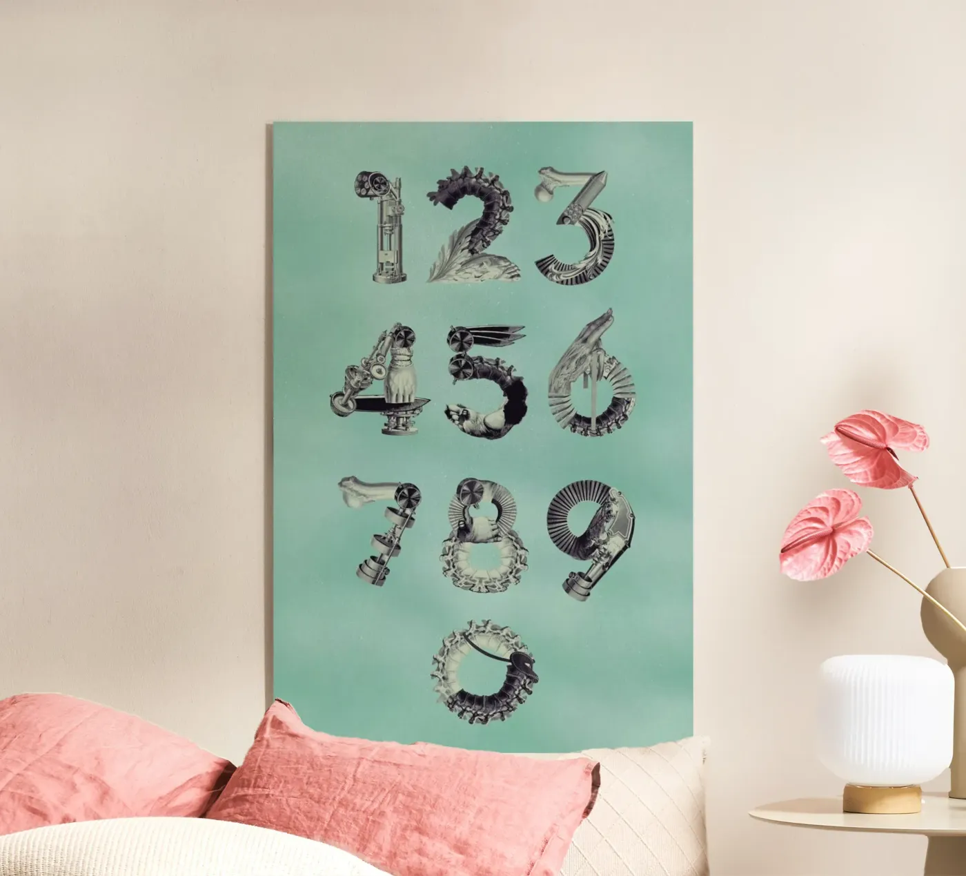 Steampunk Numbers 0-9 plexiglass da Birgit Palma