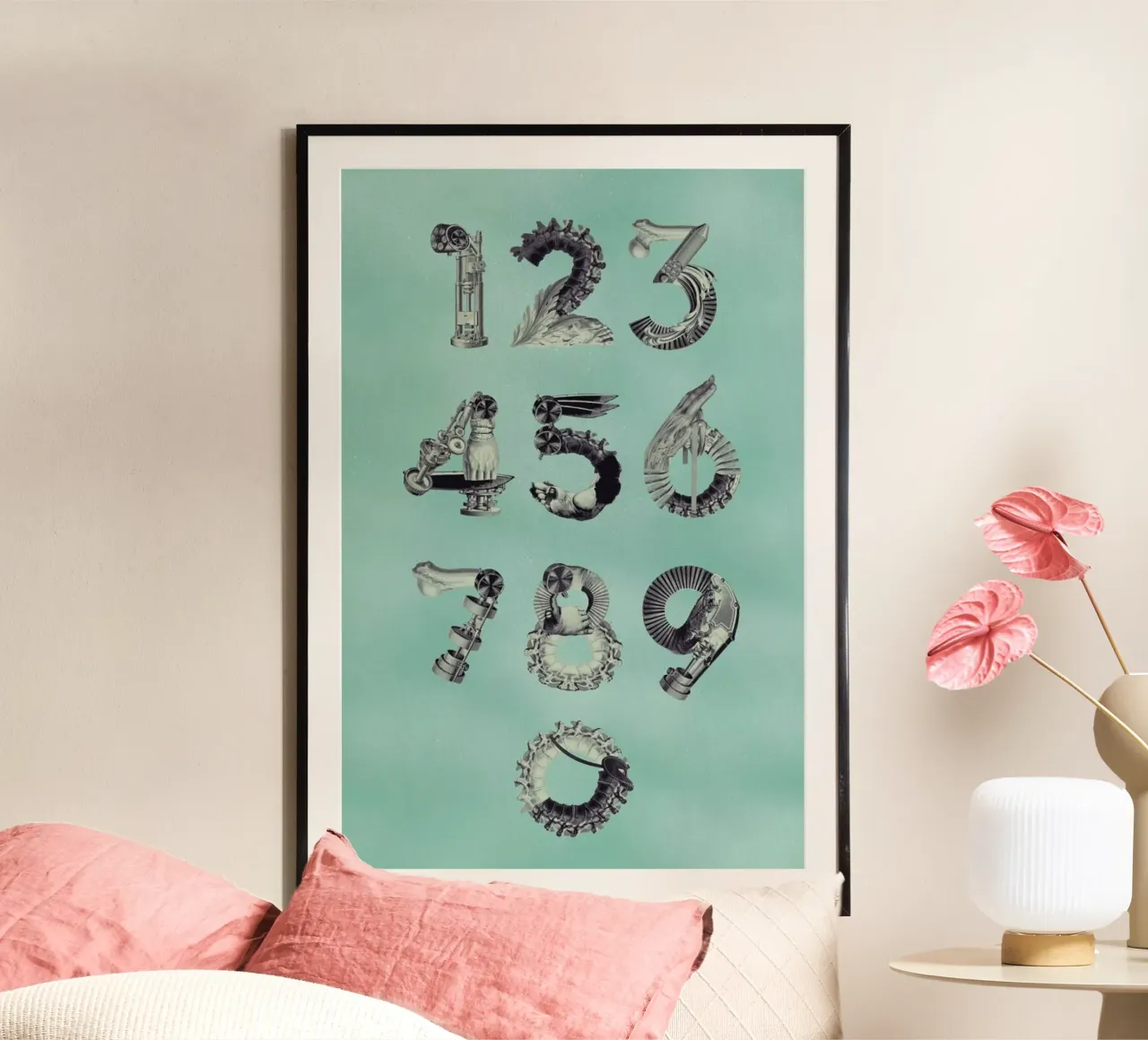 Steampunk Numbers 0-9 carta hahnemühle da Birgit Palma