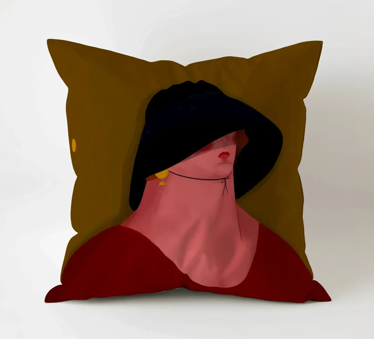 Oh.Ofi - Der Hut decorative cushion by The Artcircle