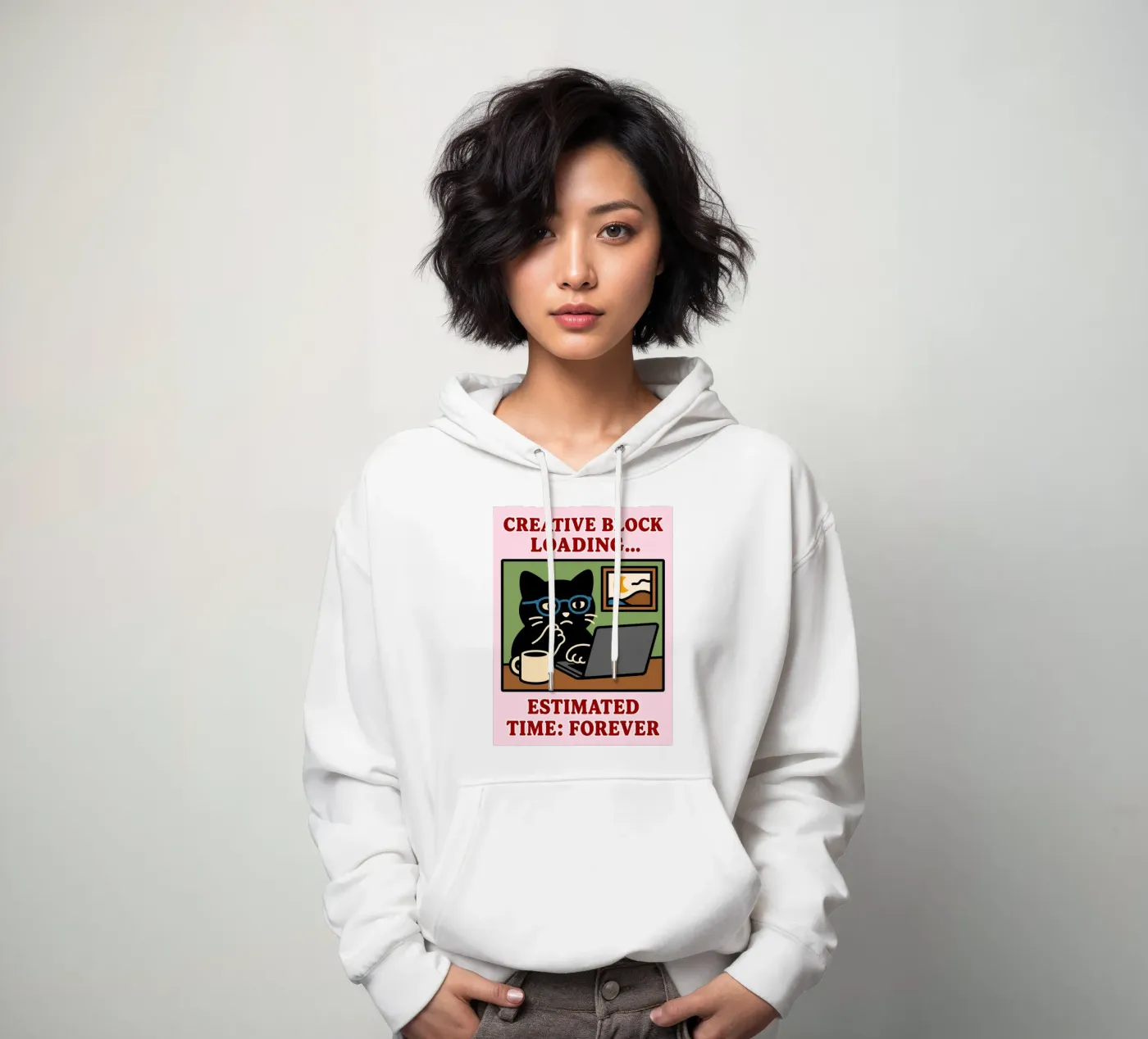 creative block loading hoodie by toegoe