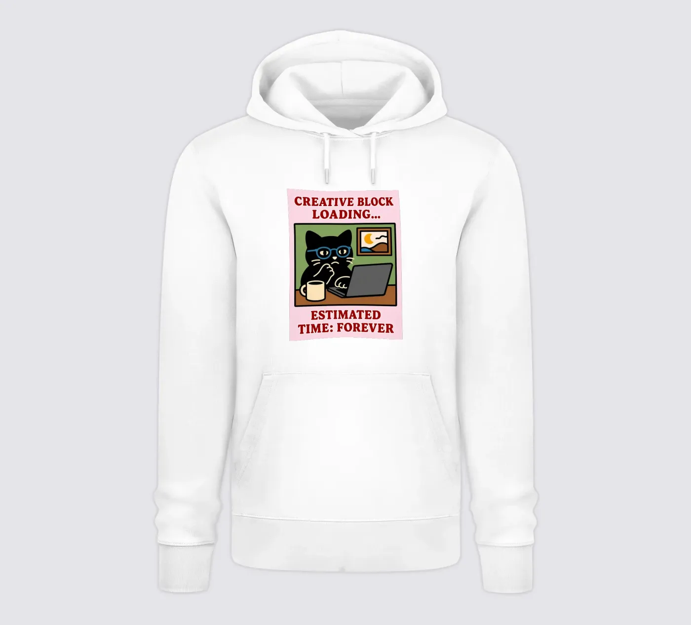 creative block loading hoodie by toegoe