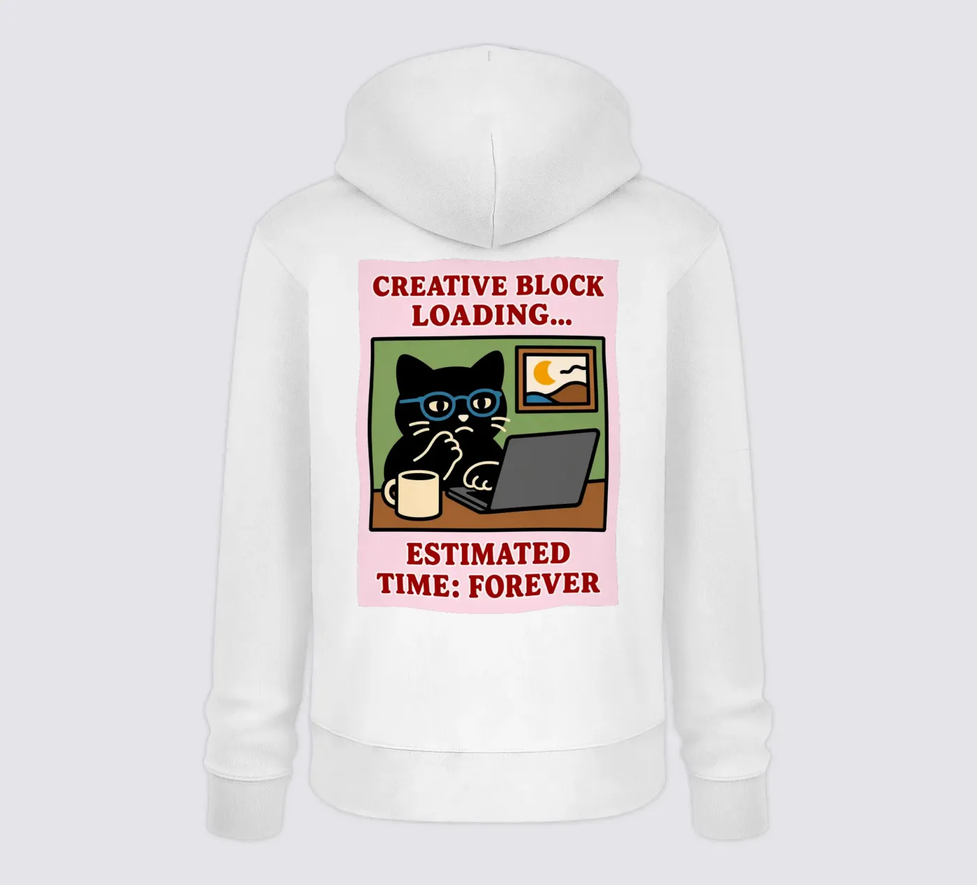 creative block loading hoodie by toegoe