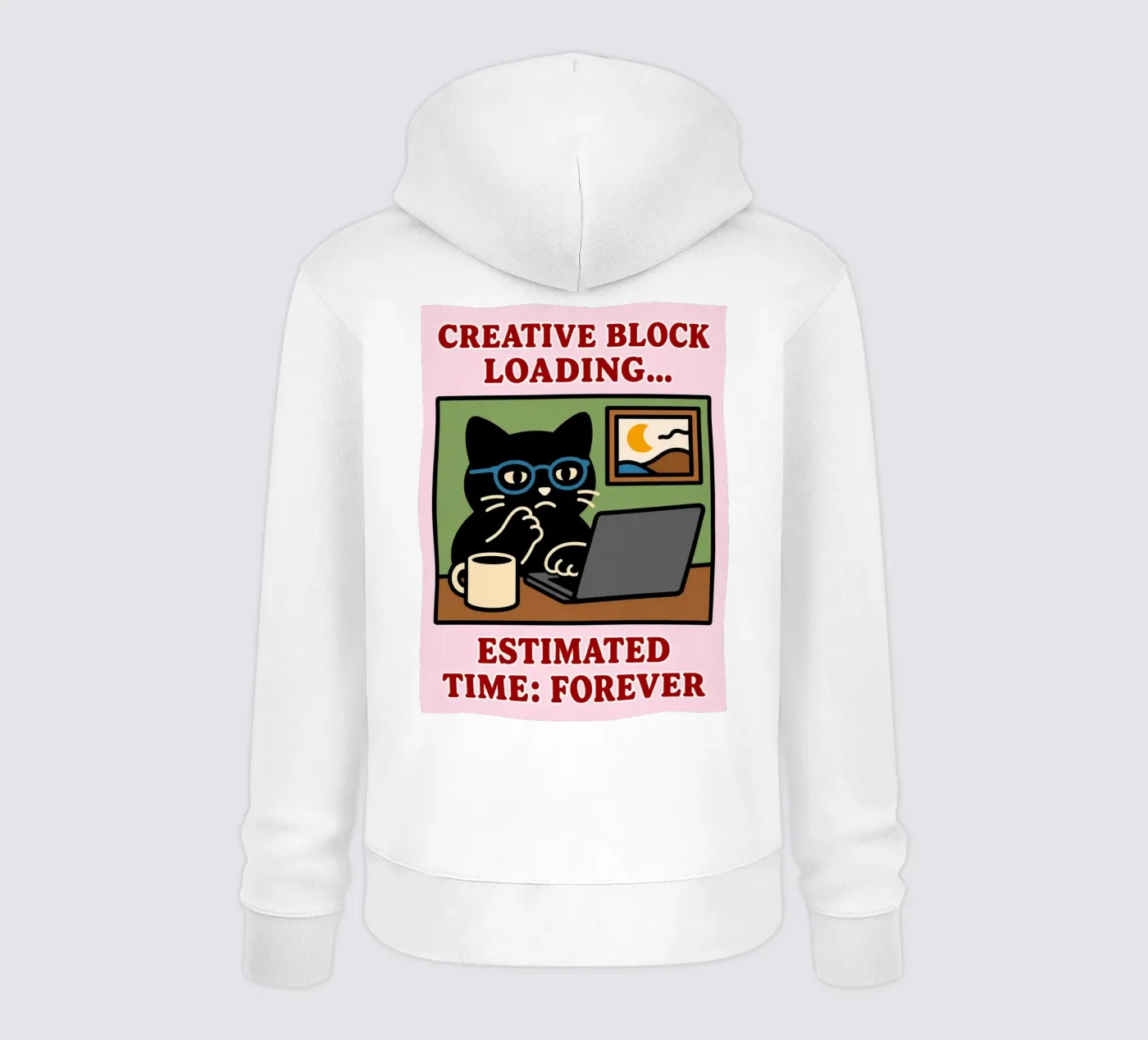 creative block loading hoodie by toegoe