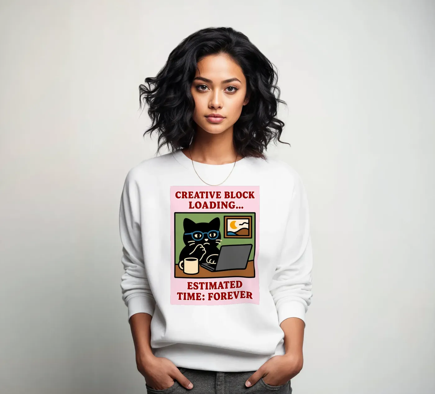 creative block loading sweatshirt by toegoe