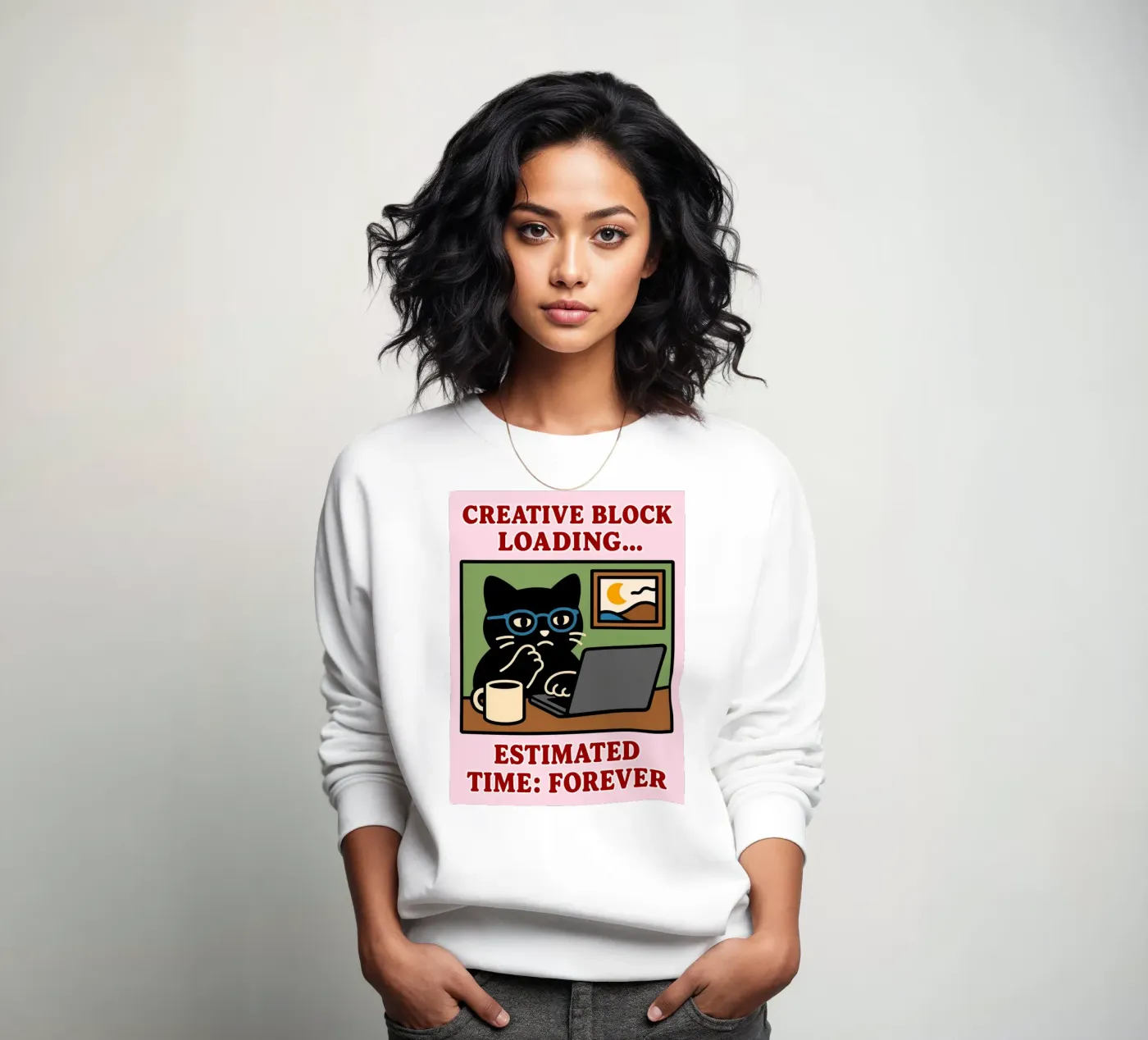 creative block loading sweatshirt by toegoe