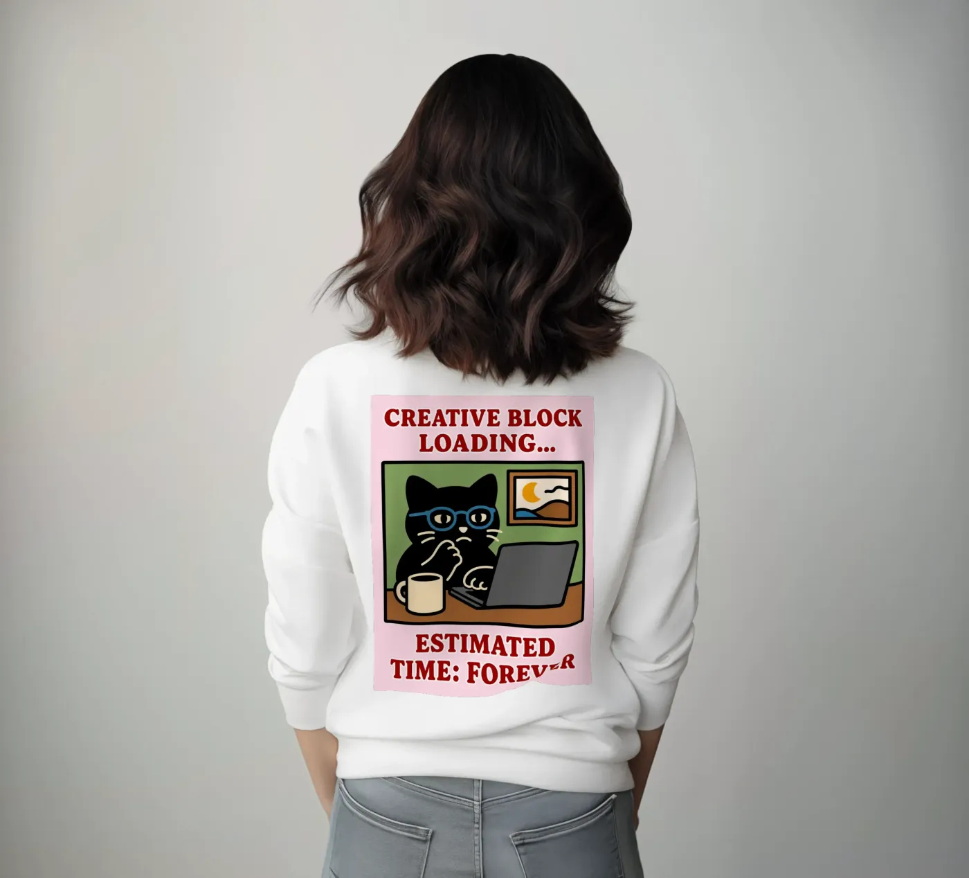 creative block loading sweatshirt by toegoe