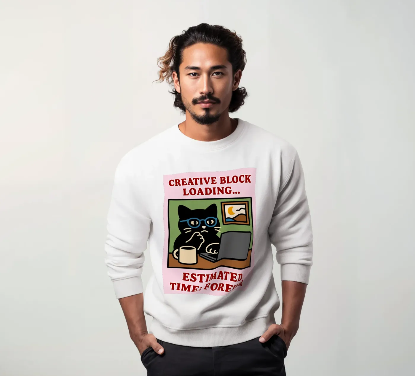 creative block loading sweatshirt by toegoe