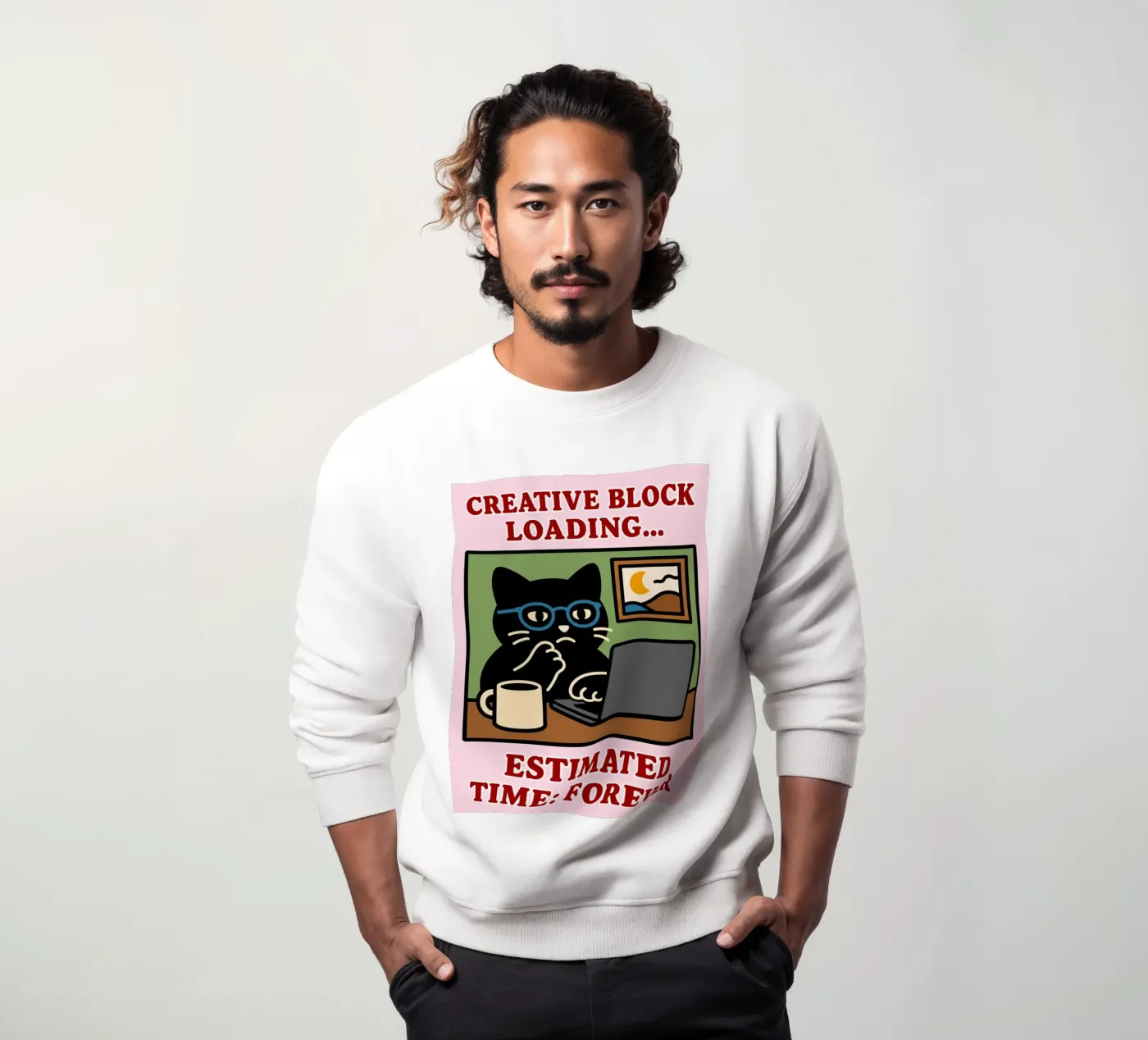 creative block loading sweatshirt by toegoe