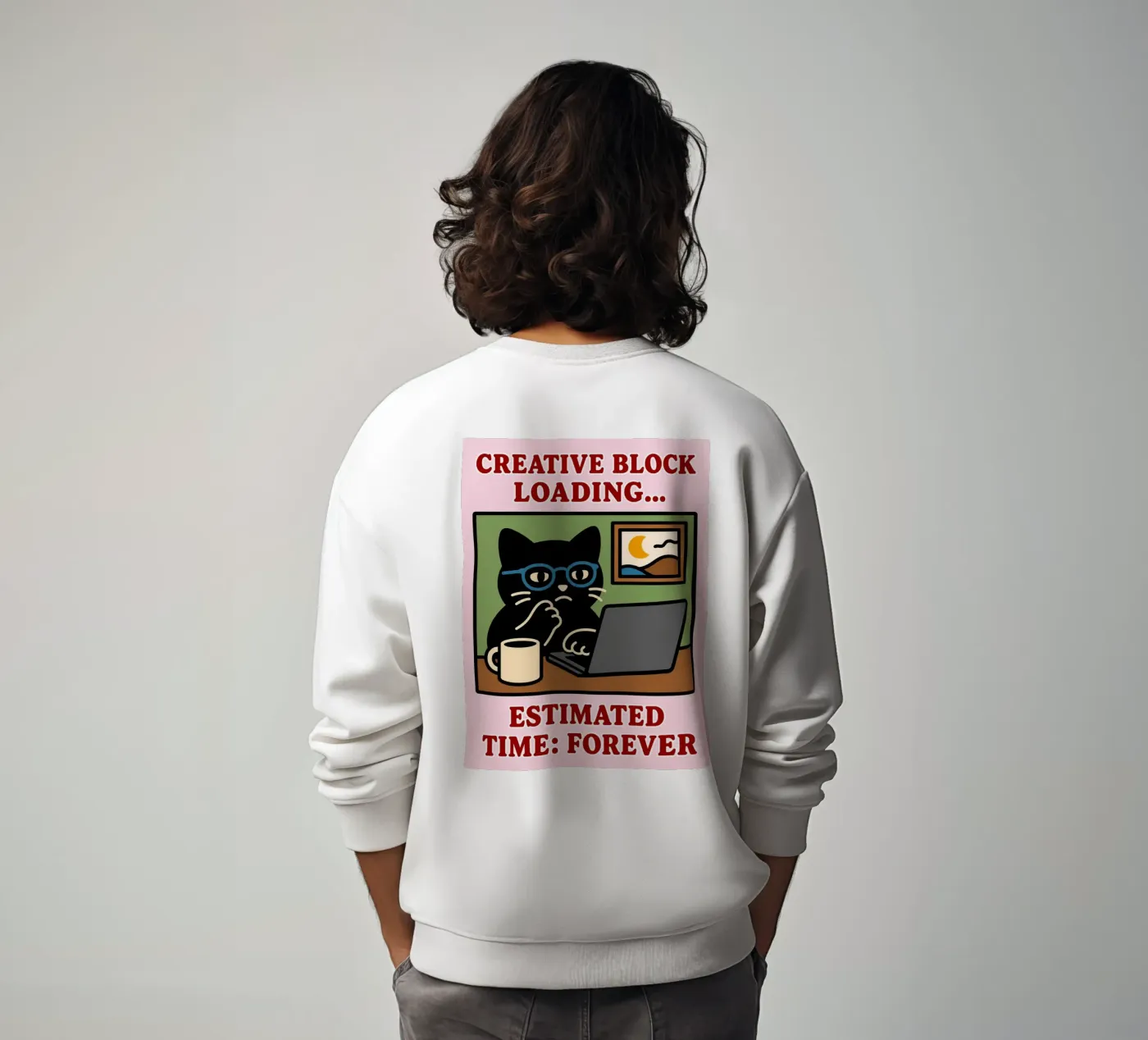 creative block loading sweatshirt by toegoe