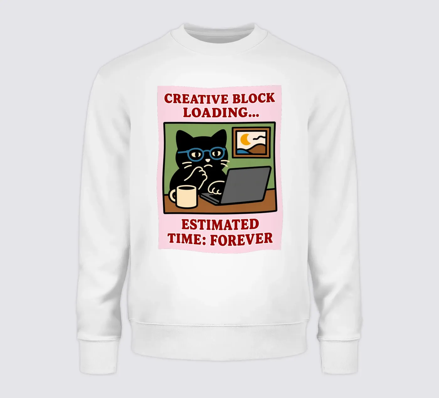 creative block loading sweatshirt by toegoe
