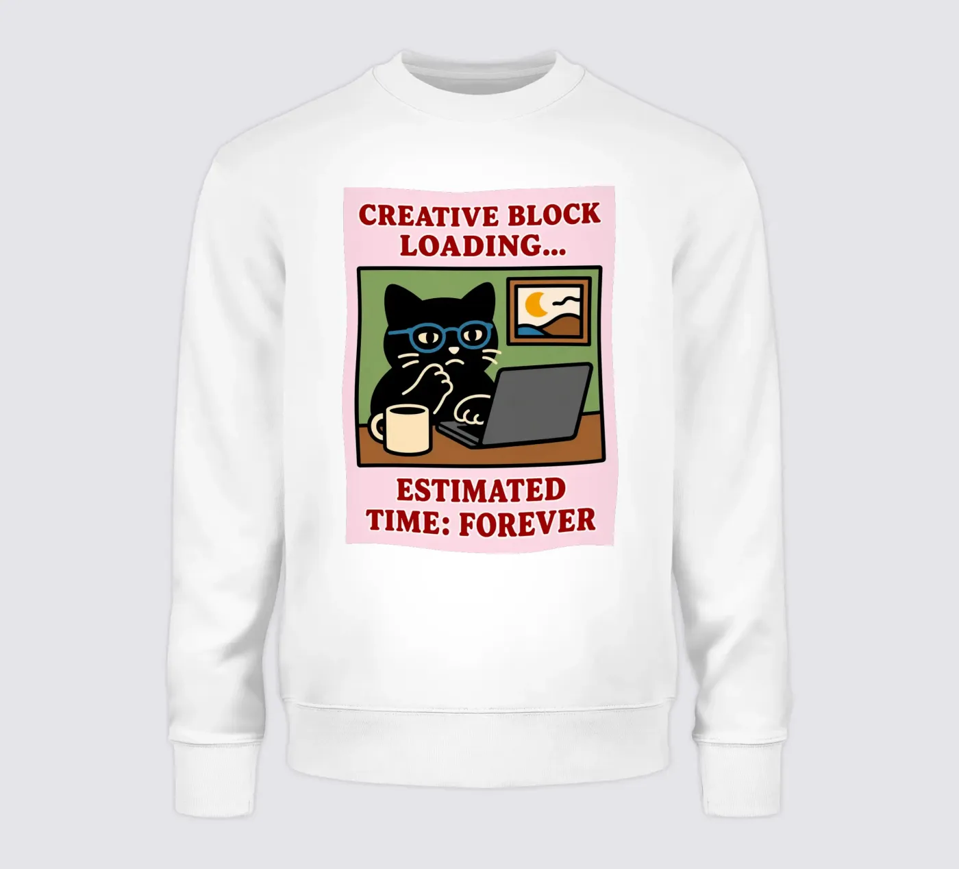 creative block loading sweatshirt by toegoe