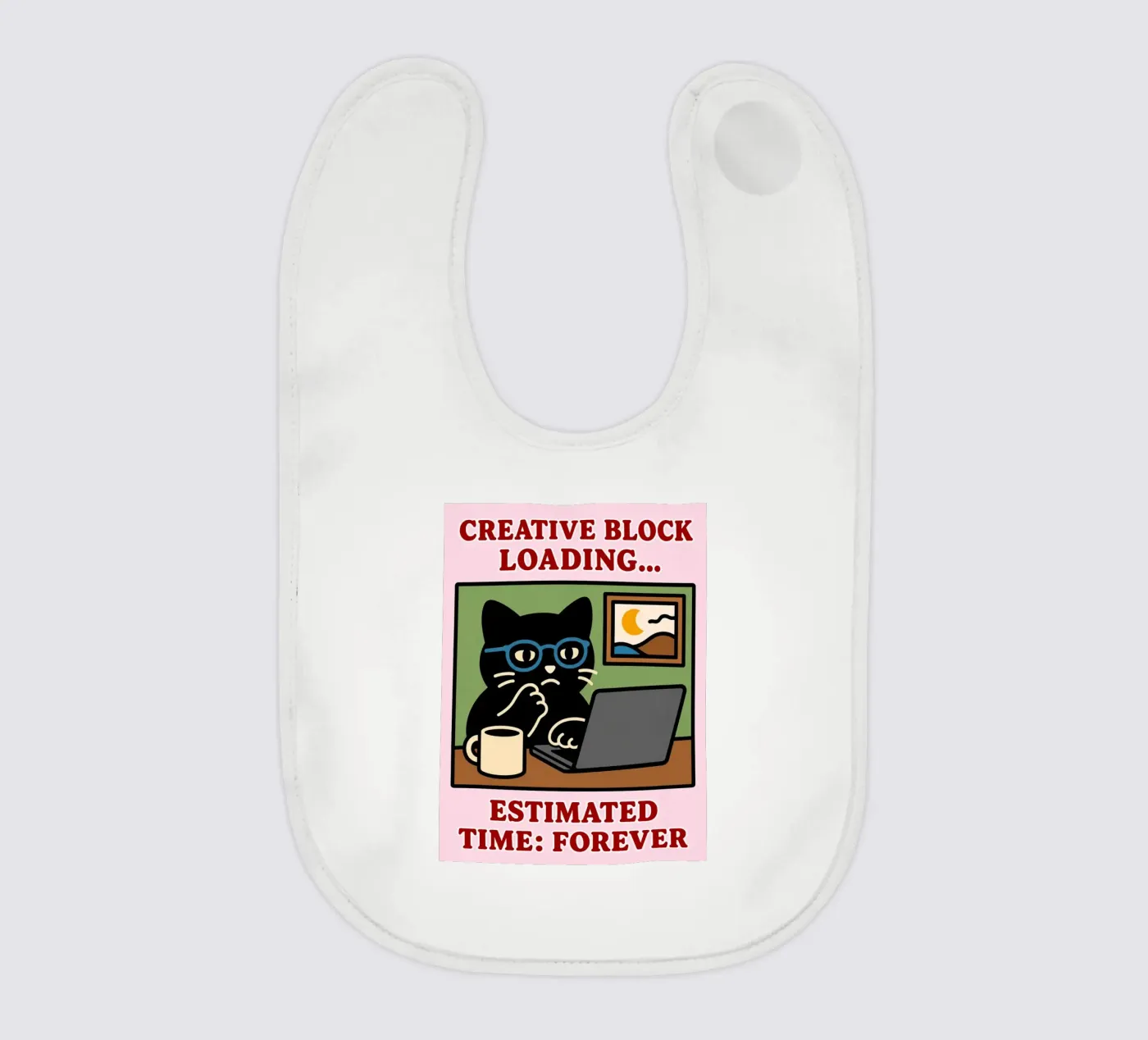 creative block loading baby bib by toegoe