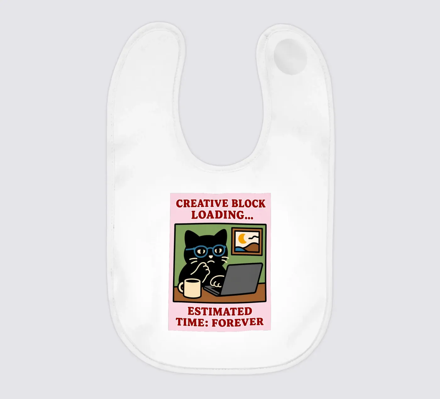 creative block loading baby bib by toegoe