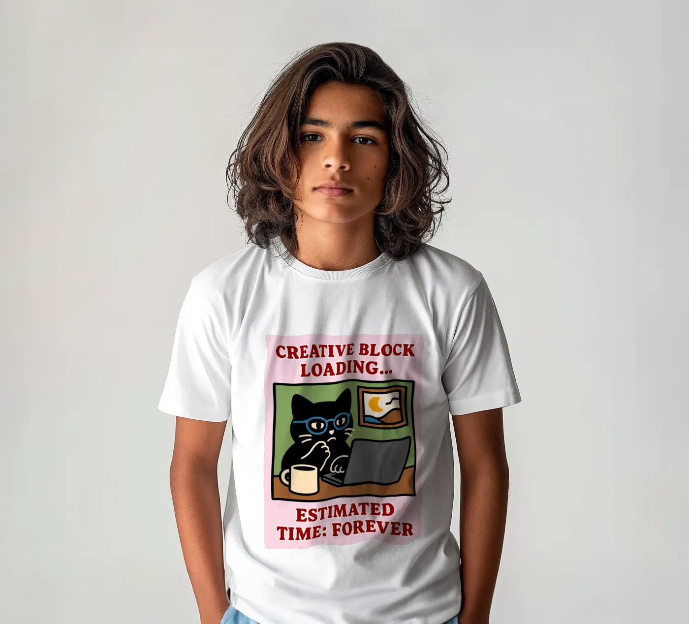 creative block loading kids t-shirt by toegoe