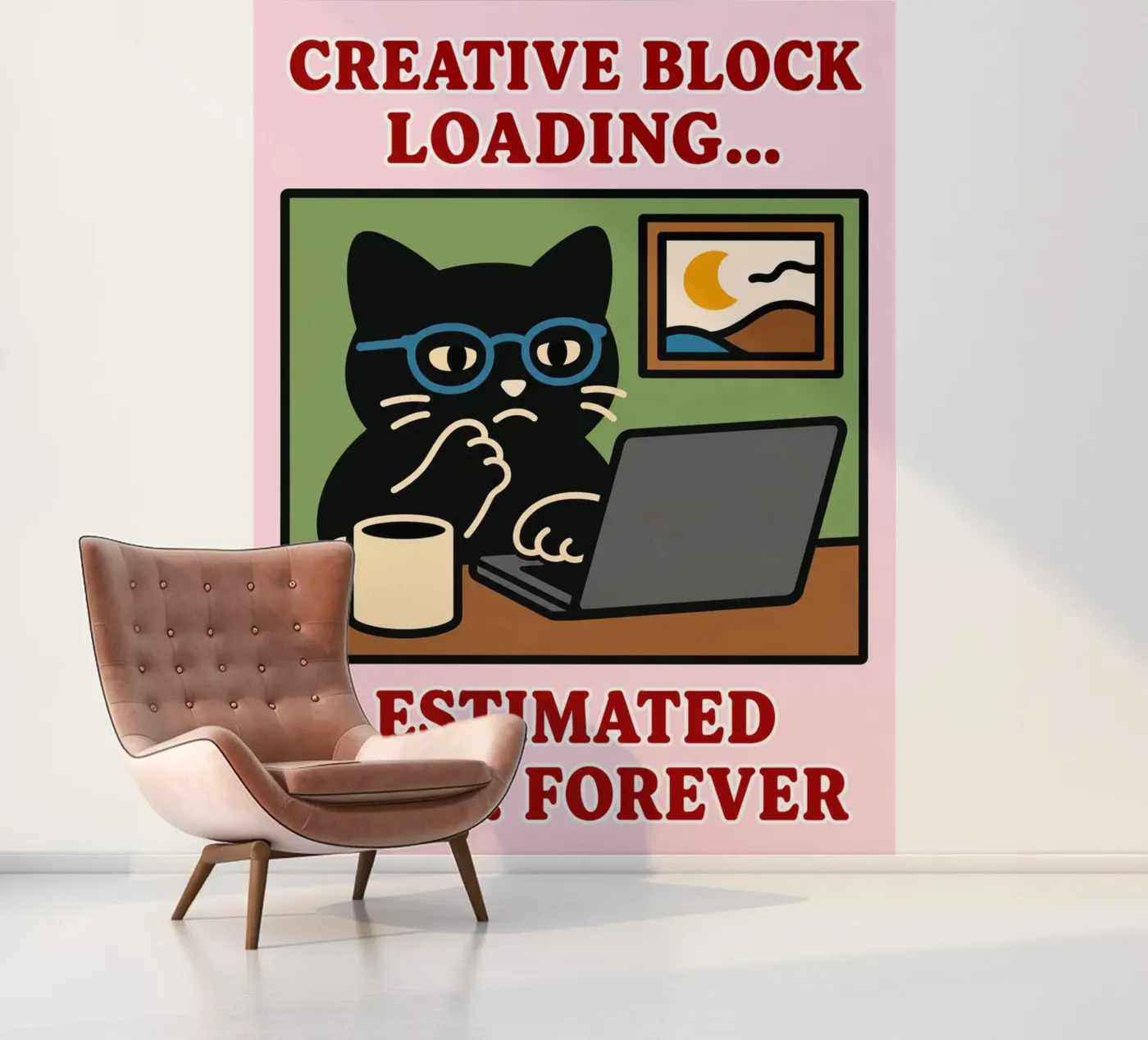 creative block loading photo wallpaper by toegoe