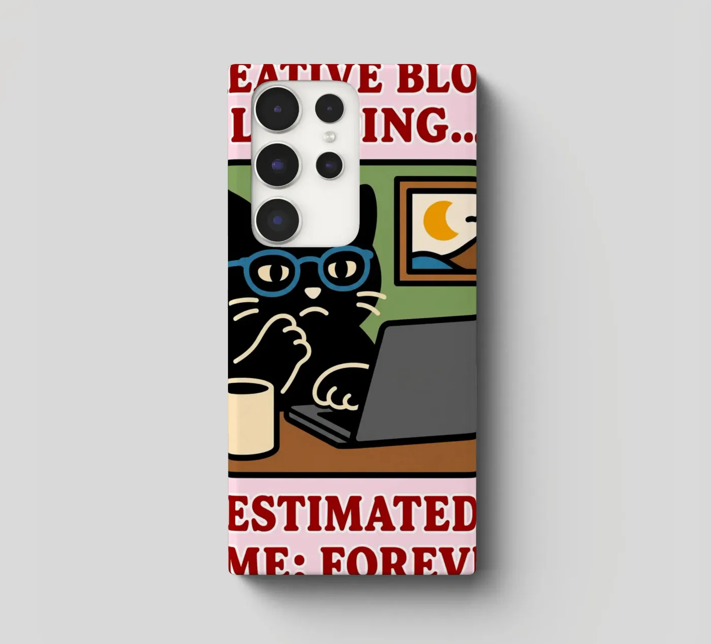 creative block loading samsung phone case by toegoe