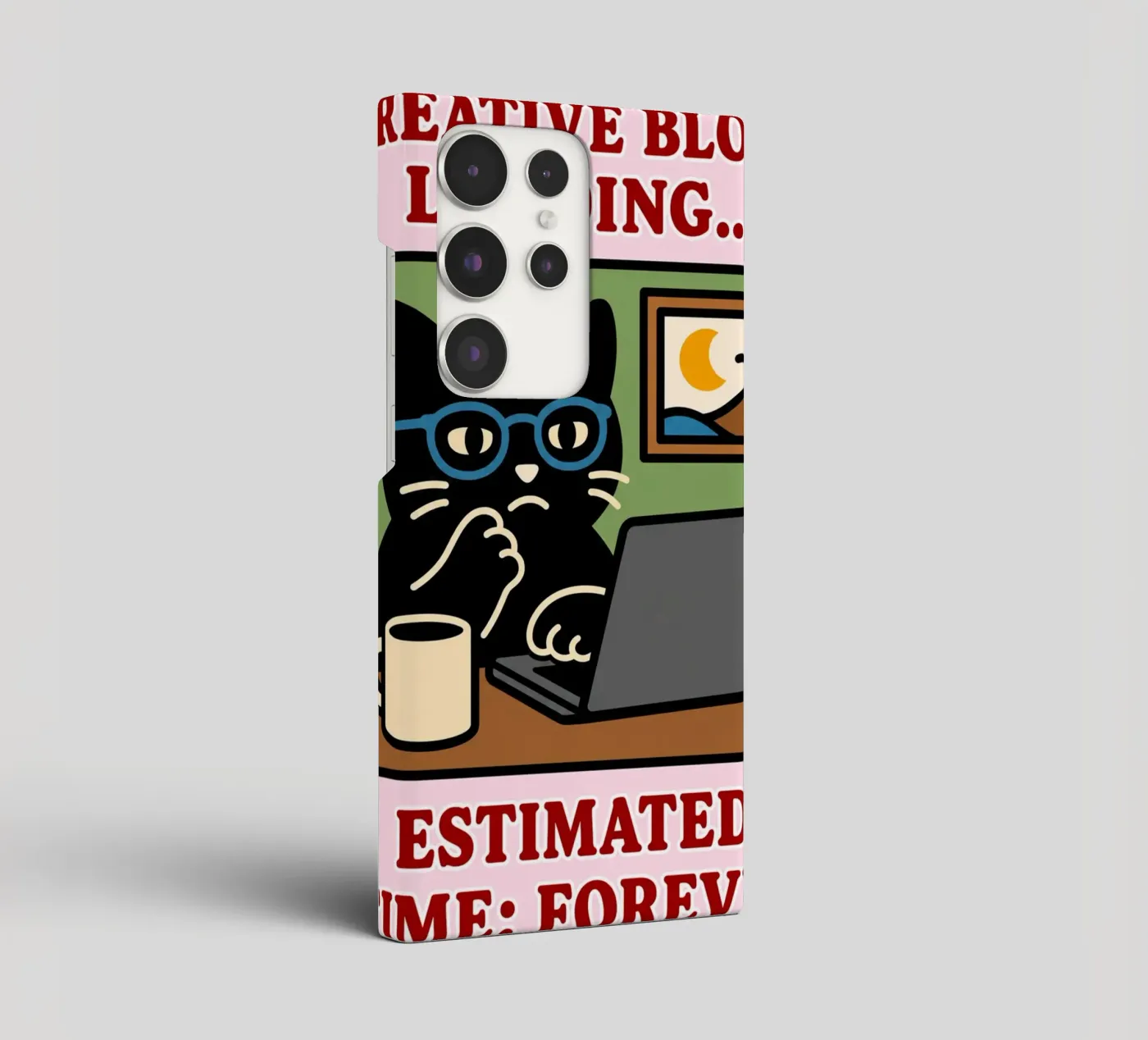 creative block loading samsung phone case by toegoe