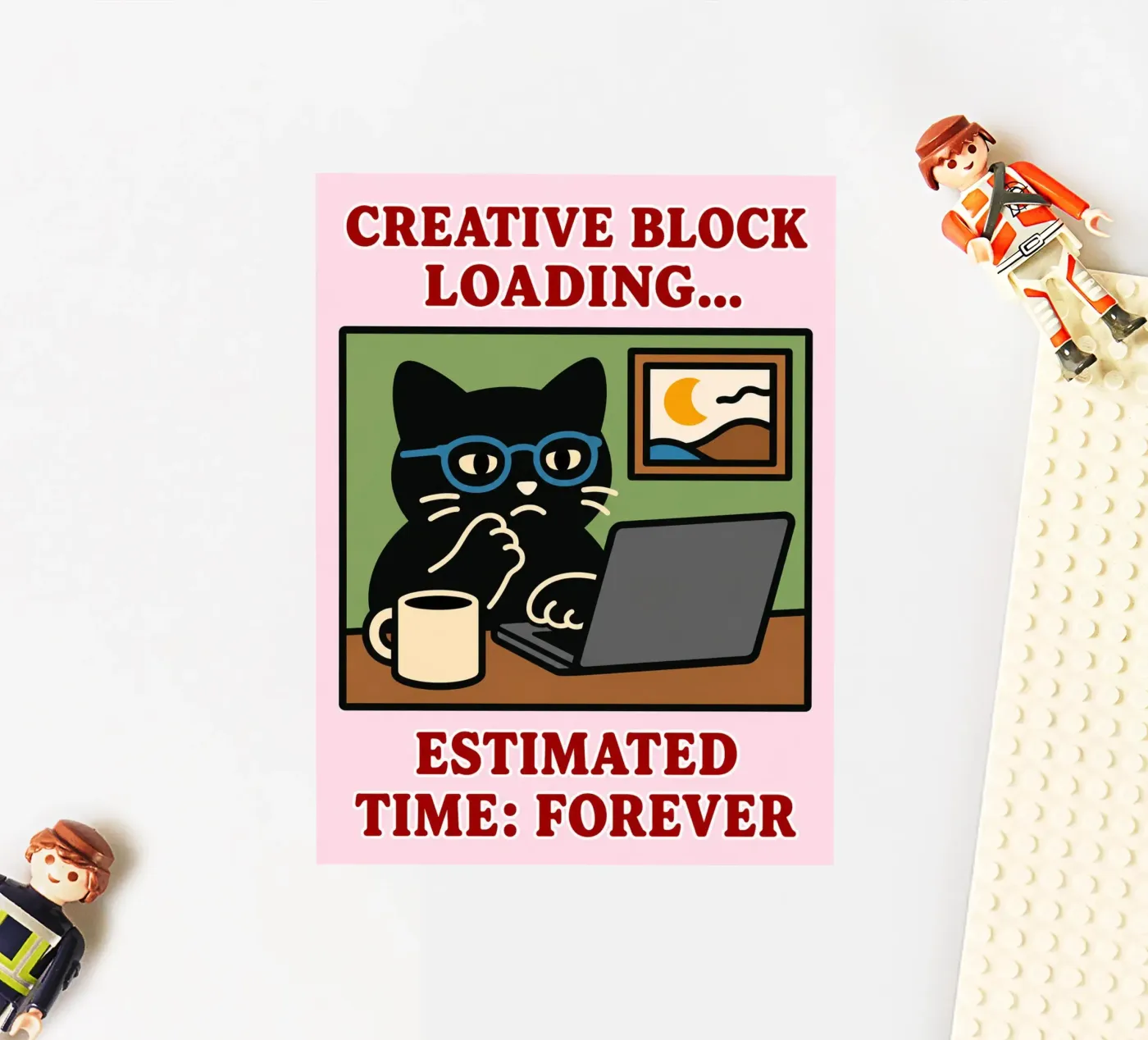 creative block loading sticker by toegoe